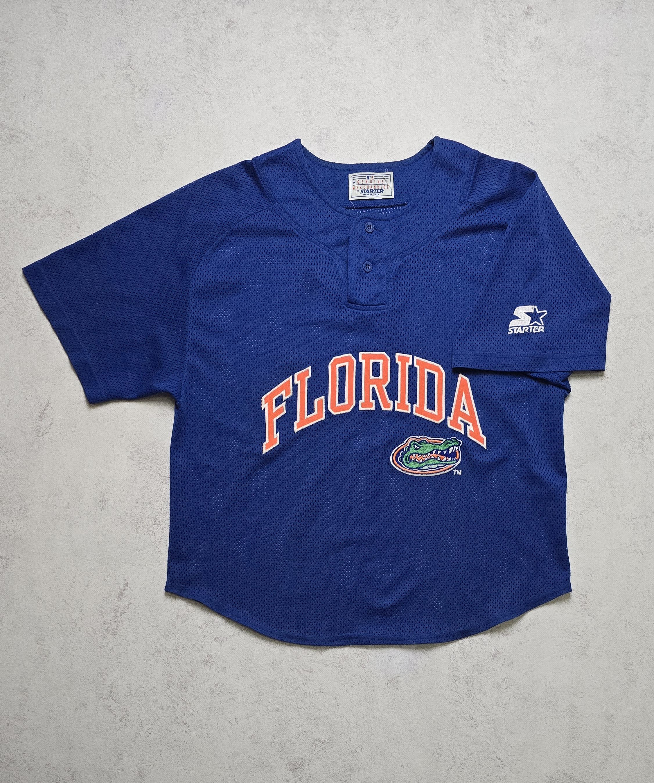 Starter VTG Florida Gators Mesh Baseball Jersey Starter Blue NCAA Size US M / EU 48-50 / 2 - 2 Thumbnail