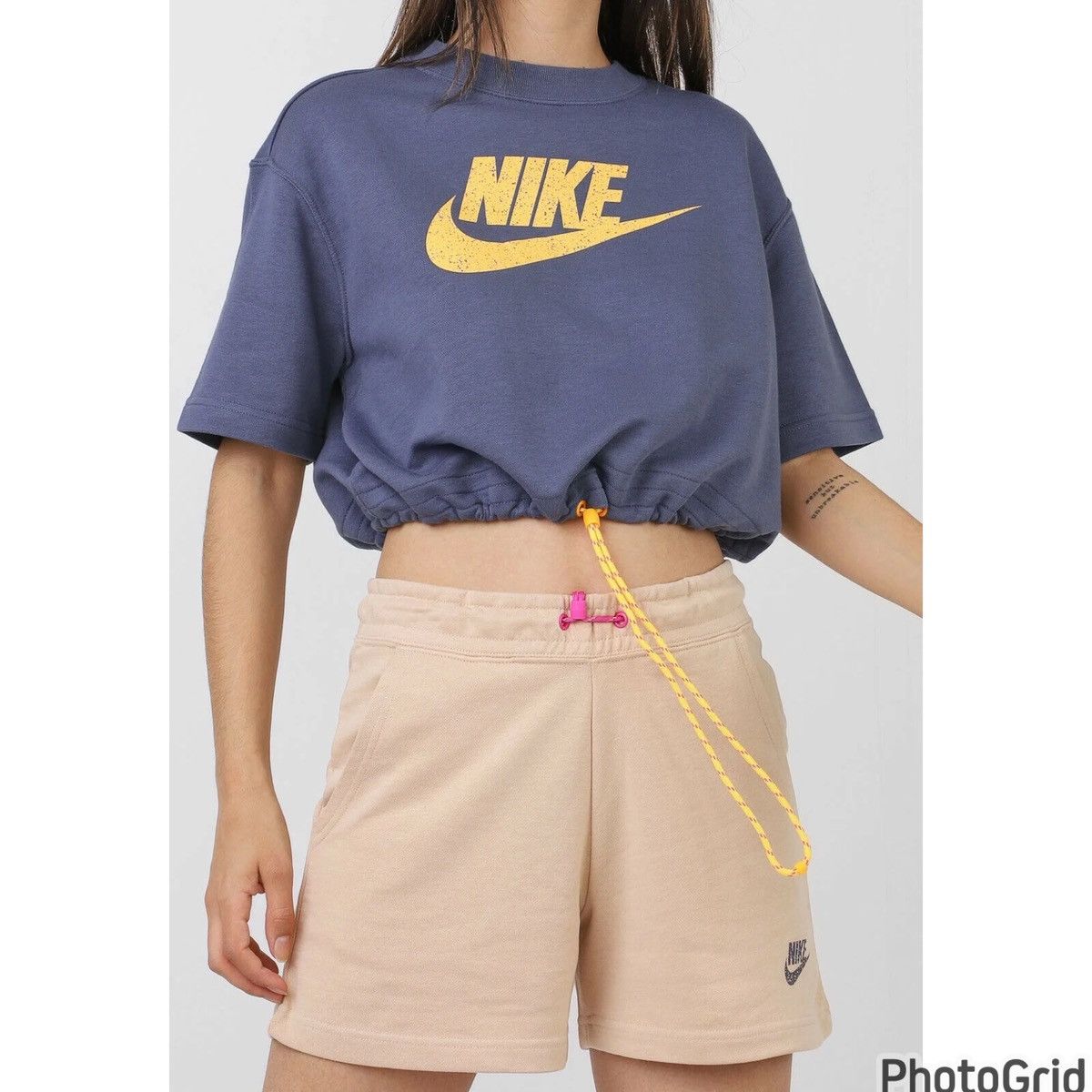 Nike Adjustable Cropped Sweatshirt Size XL / US 12-14 / IT 48-50 - 2 Thumbnail