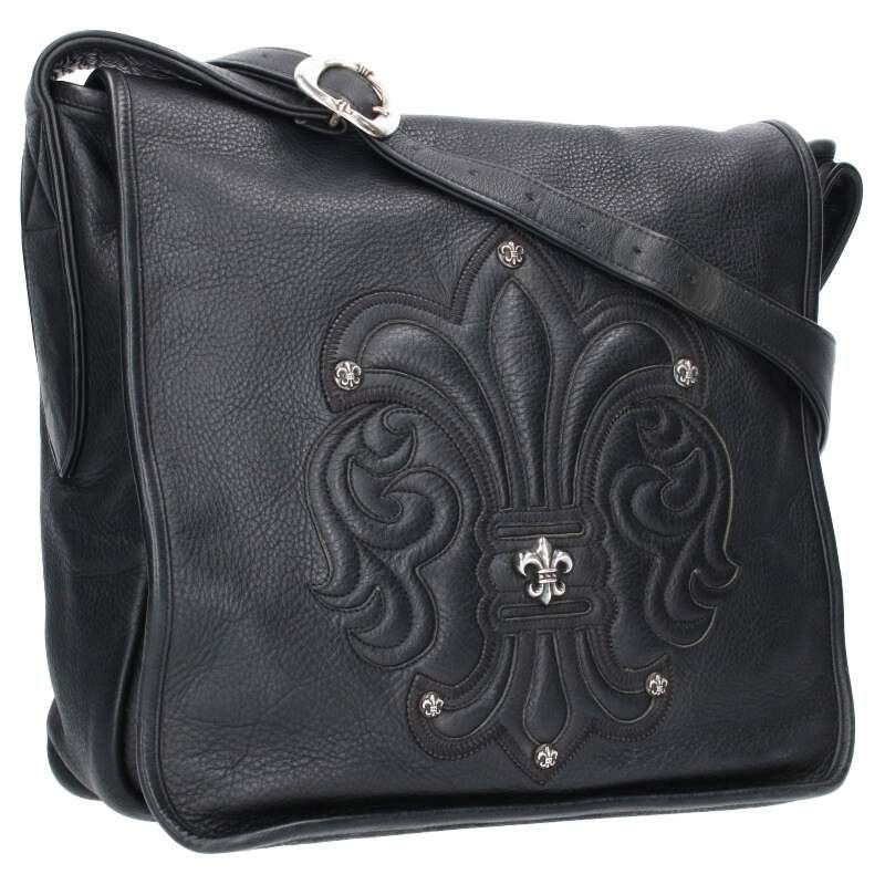 Chrome Hearts Chrome Hearts Leather Fleur Shoulder Bag Size ONE SIZE - 1 Thumbnail