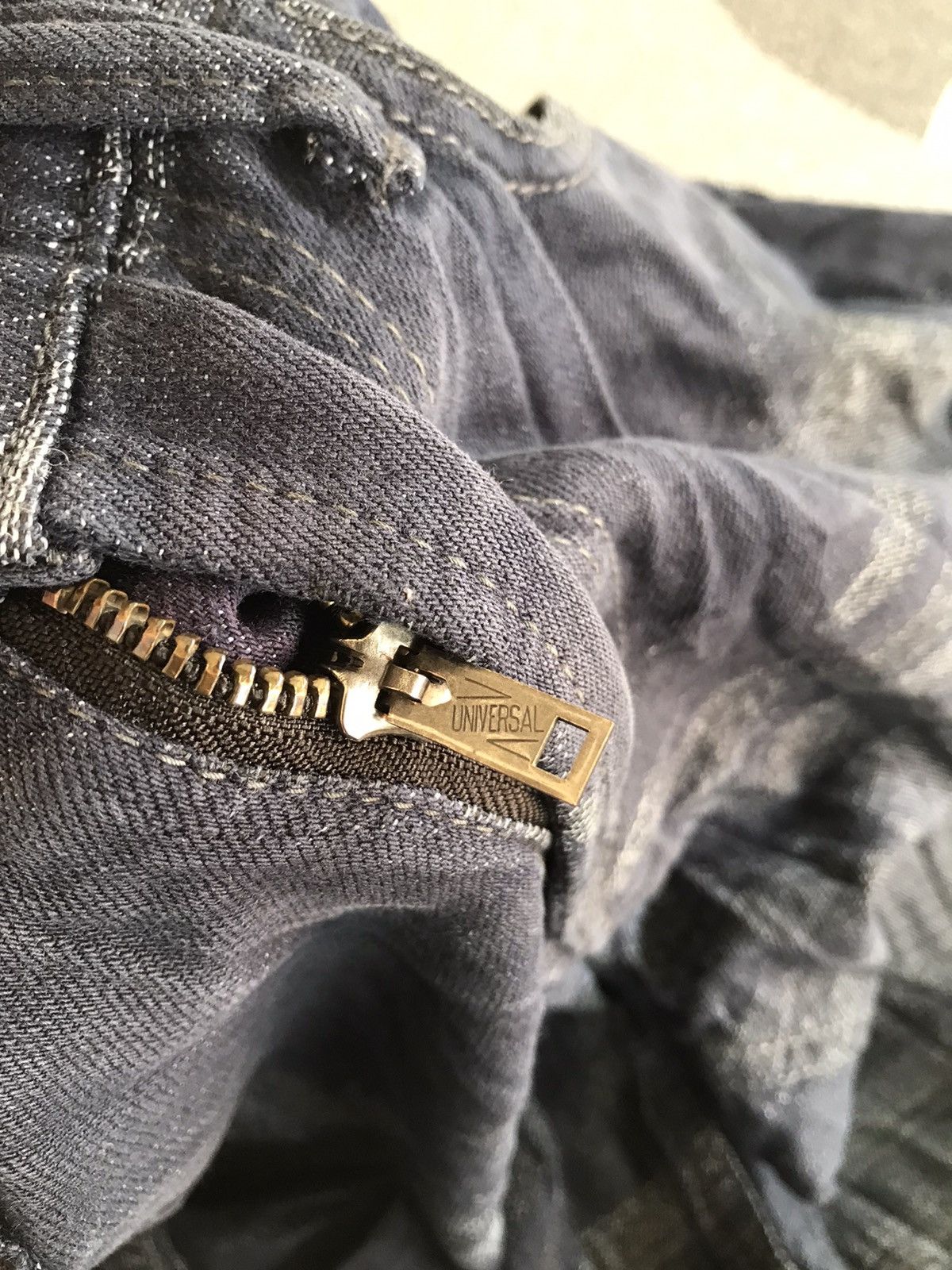 Final Home × Issey Miyake × Japanese Brand Issey Miyake Men Crinkle Effect Jeans Size US 30 / EU 46 - 8 Thumbnail