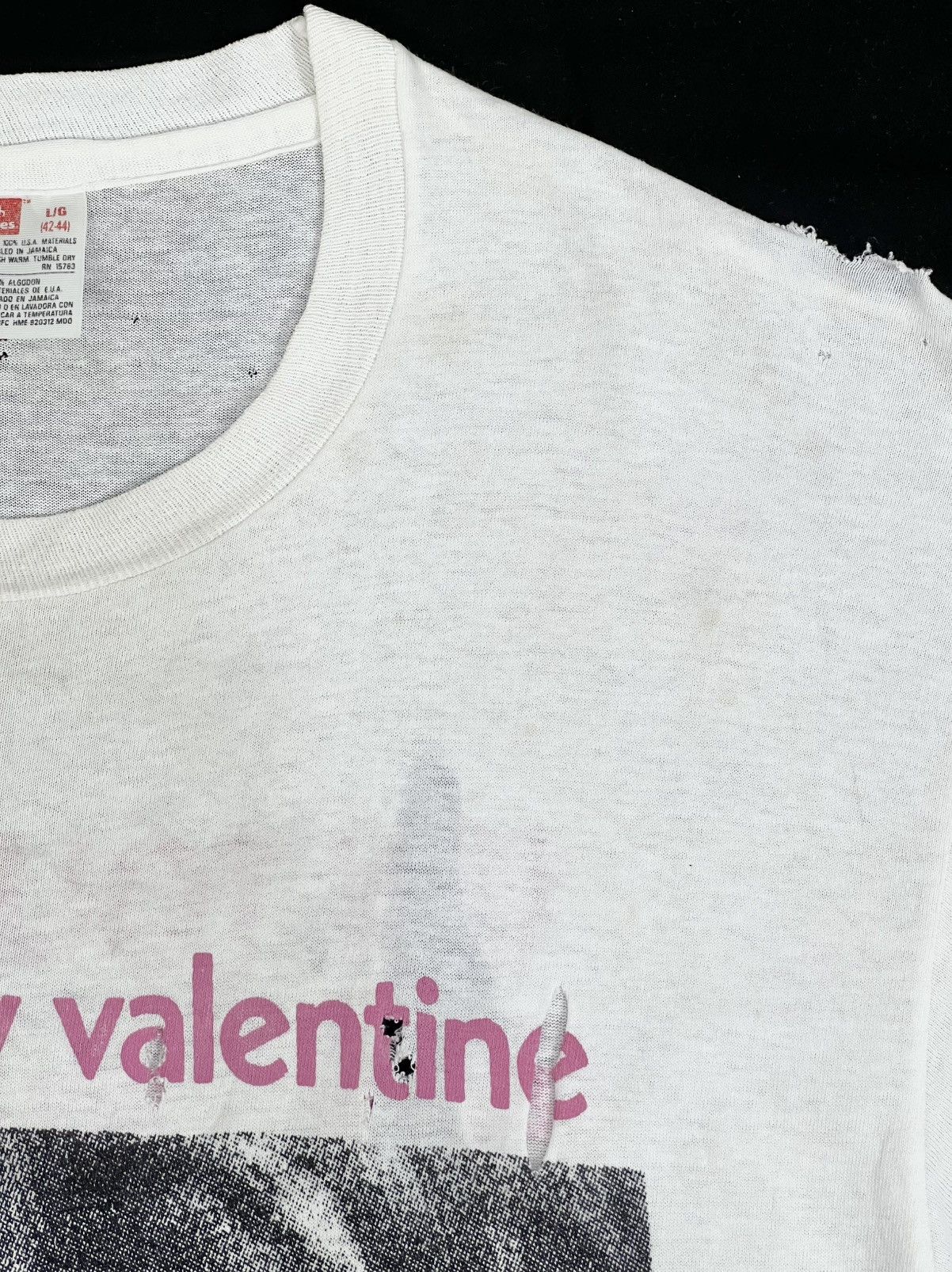 Band Tees 80s Vintage My Bloody Valentine Ecstasy & Wine UK Tour Tee Size US L / EU 52-54 / 3 - 6 Thumbnail