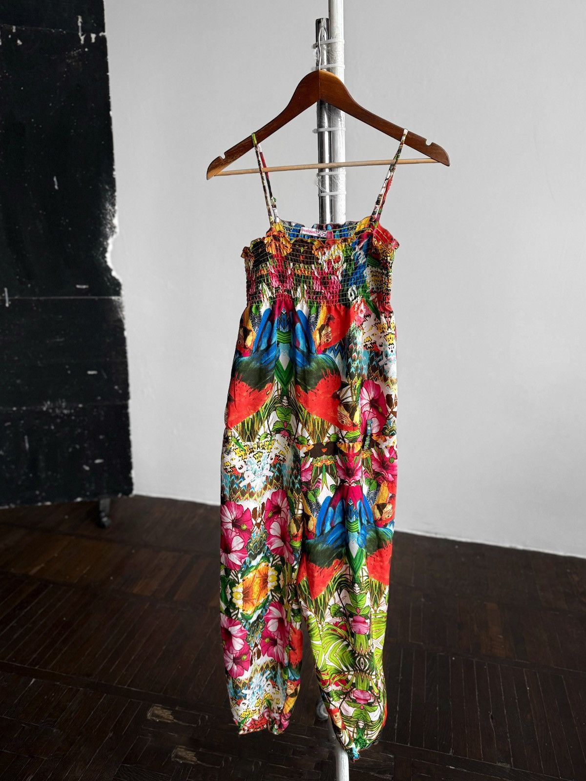 Desigual Desigual Kids Girls Tropical Floral Jumpsuit Playsuit Size 26" / US 2 / IT 38 - 2 Thumbnail