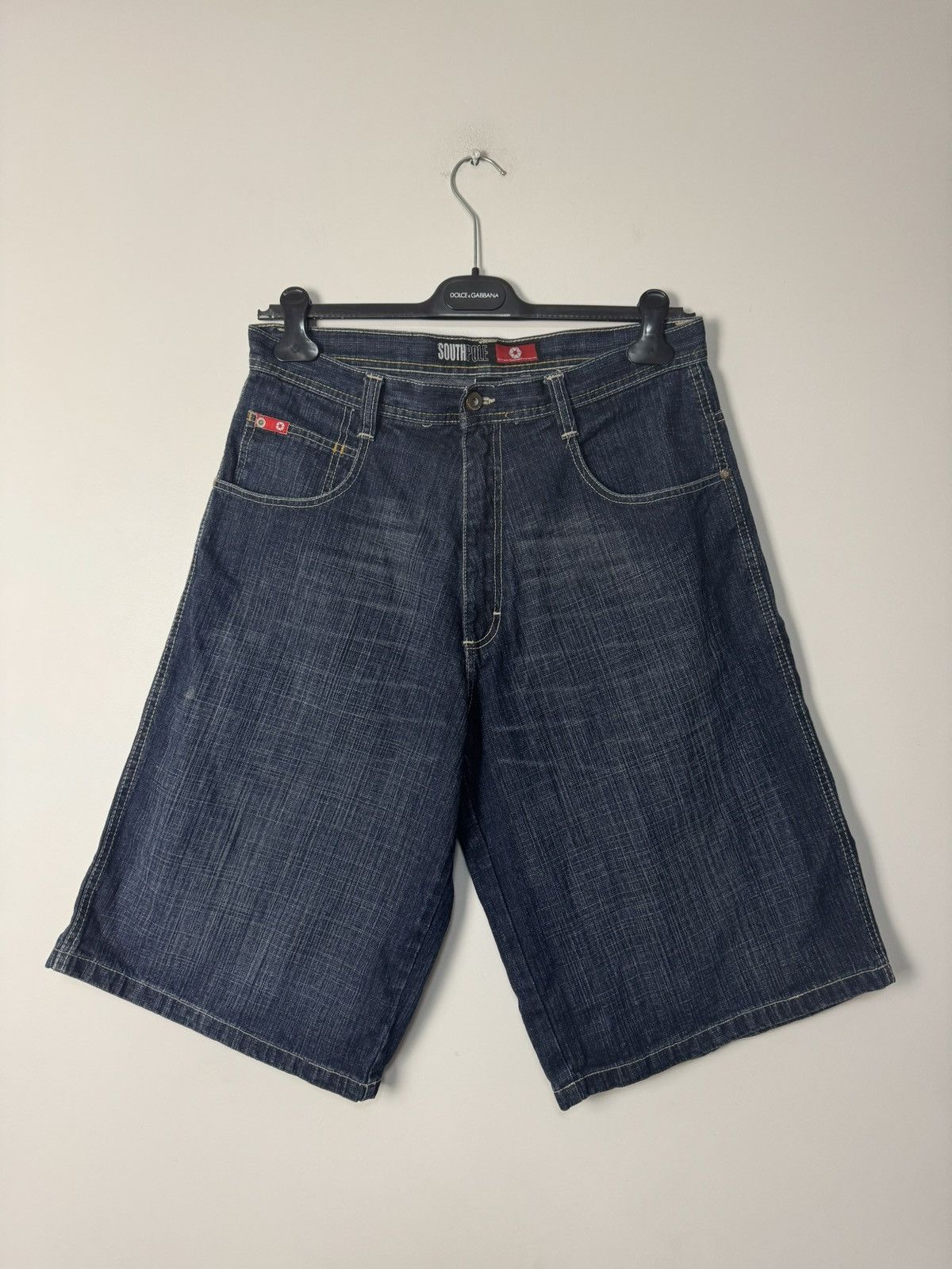 Southpole Vintage Southpole Baggy Denim Shorts Y2K Wide Fit Jorts Size US 32 / EU 48 - 3 Thumbnail
