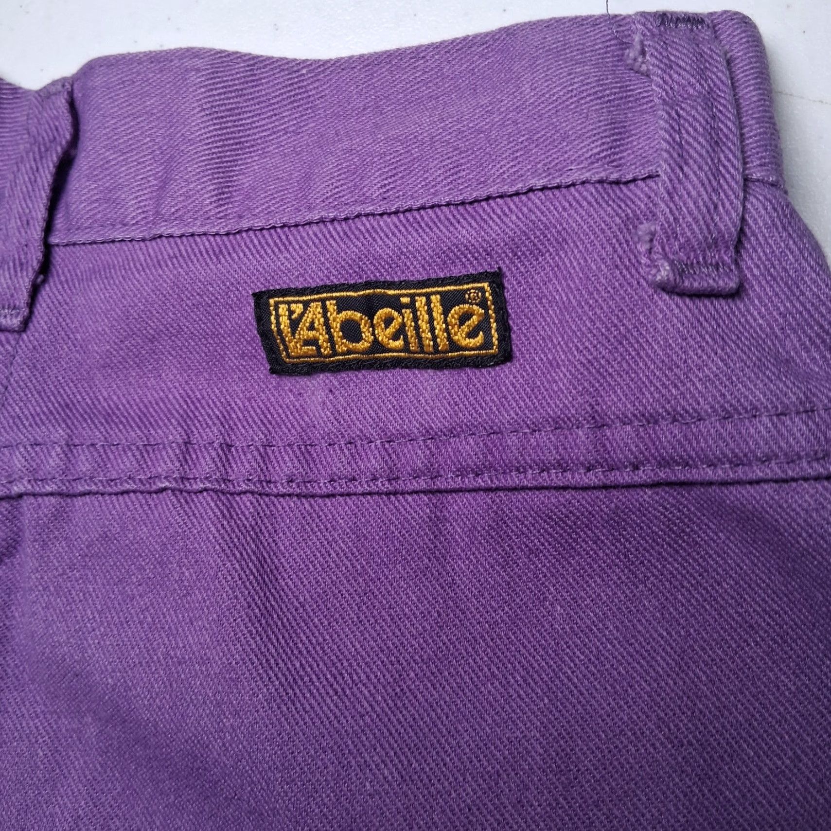 Vintage VINTAGE L'Abeille Sport by Beeline Pants 23x27 Purple Pleated Drop Waist Womens Stretch 1980s 1990s Retro Size 32" / US 10 / IT 46 - 4 Thumbnail