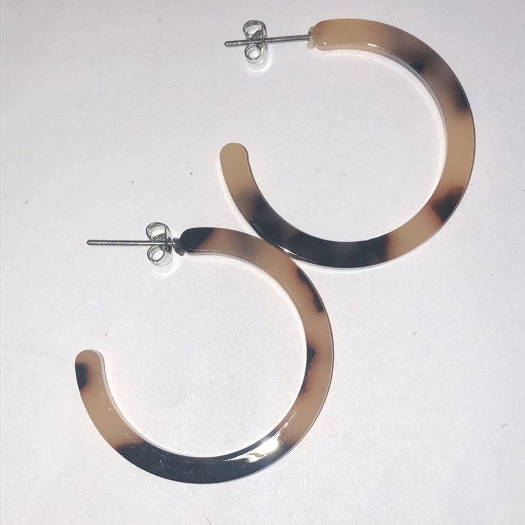 Other Jasmine Lane Tortoise Shell Boho Hoop Earrings Size ONE SIZE - 7 Thumbnail