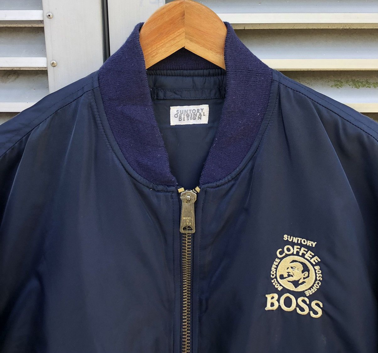 Vintage VTG Suntory Boss Coffee Embroidery Logo MA-1 Bomber Jacket Size US M / EU 48-50 / 2 - 6 Thumbnail