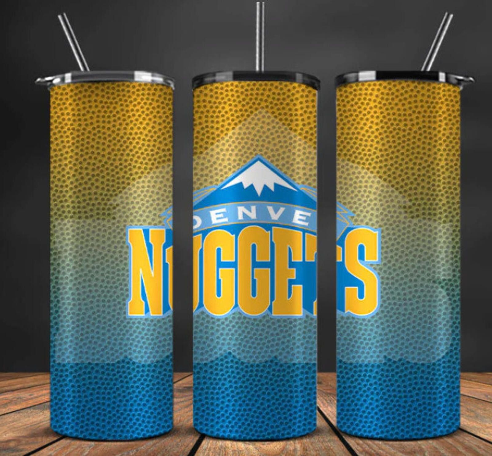 The Unbranded Brand 20 Oz Denver Nuggets Stainless Steel Tumbler Textured Look Size ONE SIZE - 1 Thumbnail