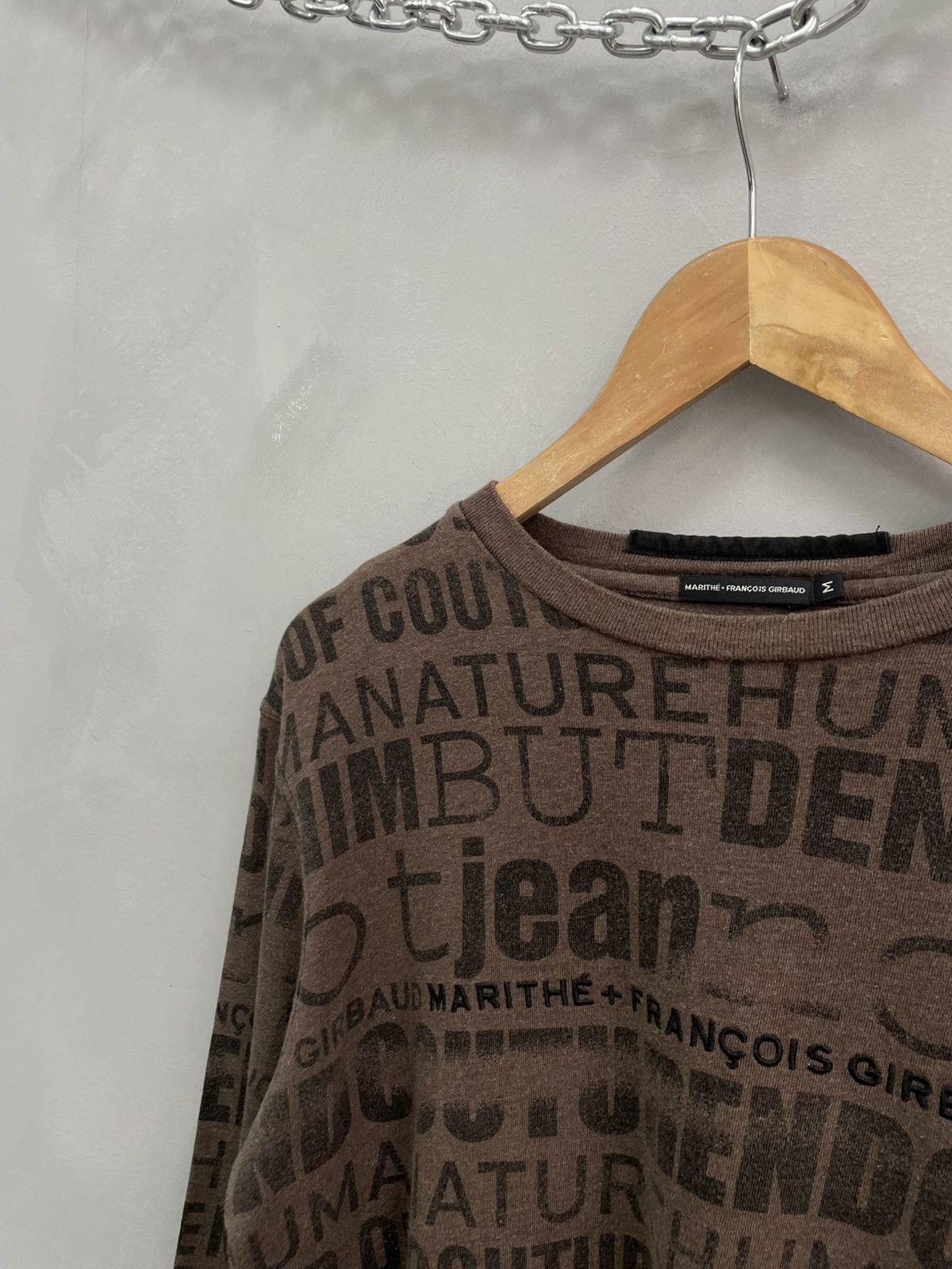 Marithe + Francois Girbaud Rare Marithe Francois Girbaud Monogram long sleeve tee Size US M / EU 48-50 / 2 - 6 Thumbnail