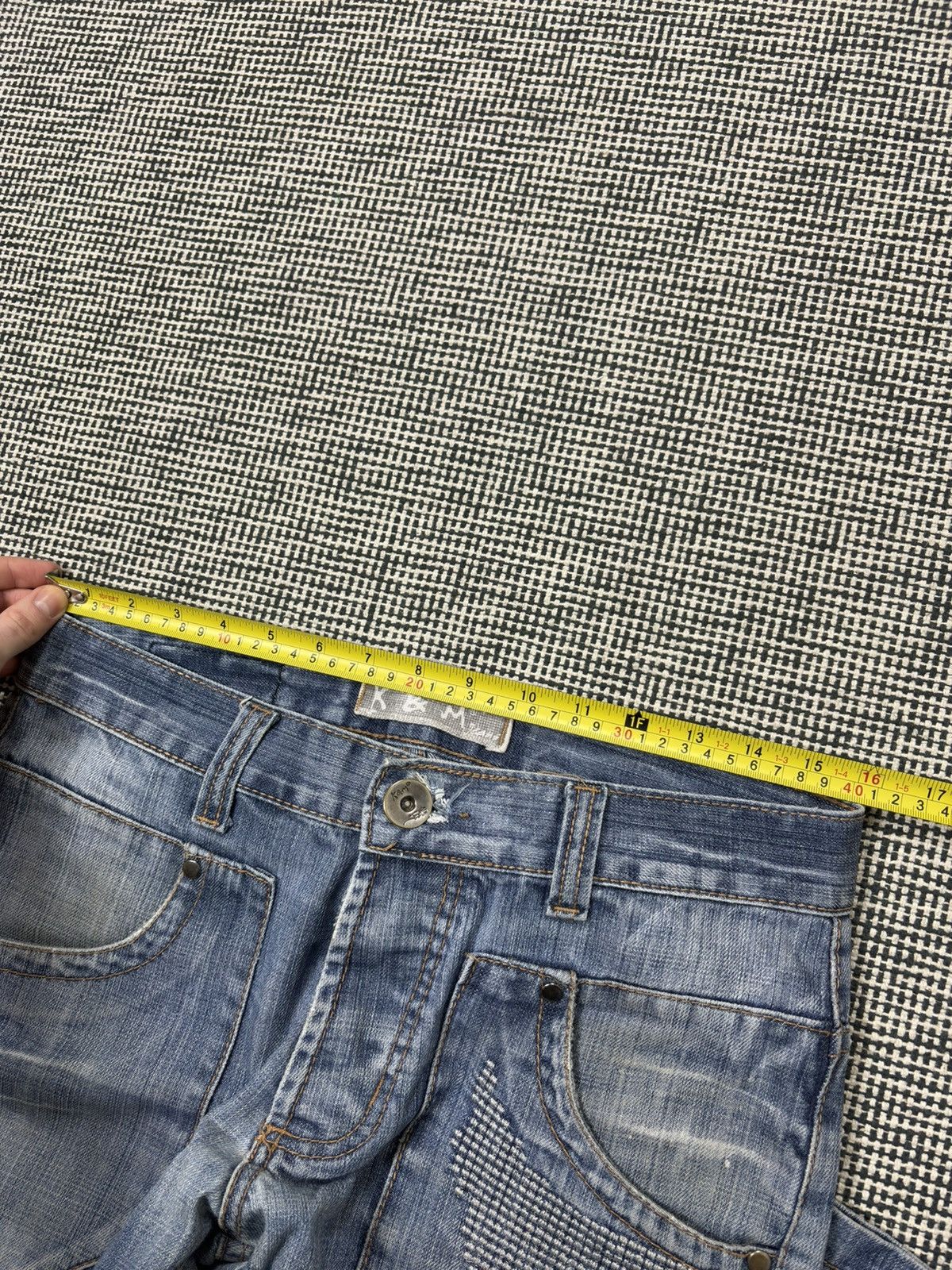 Japanese Brand Y2K kosmo lupo embroidered skeleton swag jeans vintage Size US 32 / EU 48 - 8 Thumbnail