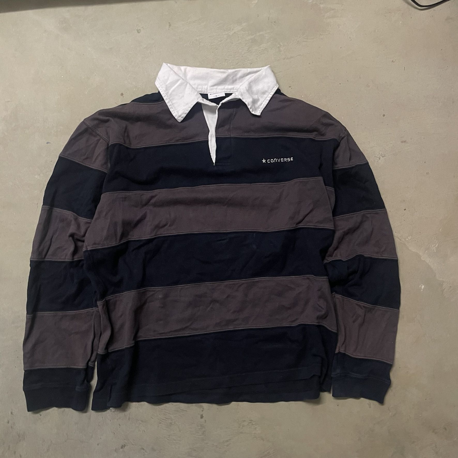 Converse Vintage Converse Polo Hoodie Size US L / EU 52-54 / 3 - 1 Thumbnail