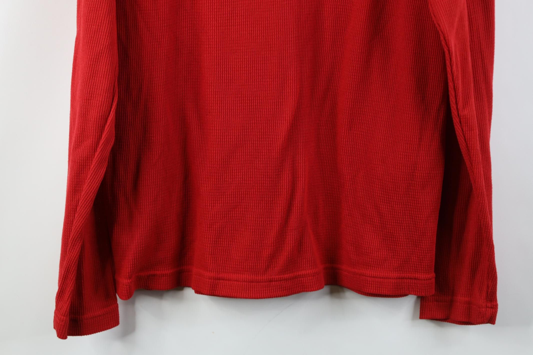 Under Armour Under Armour Waffle Knit Long Sleeve Henley T-Shirt Red Size US M / EU 48-50 / 2 - 12 Thumbnail