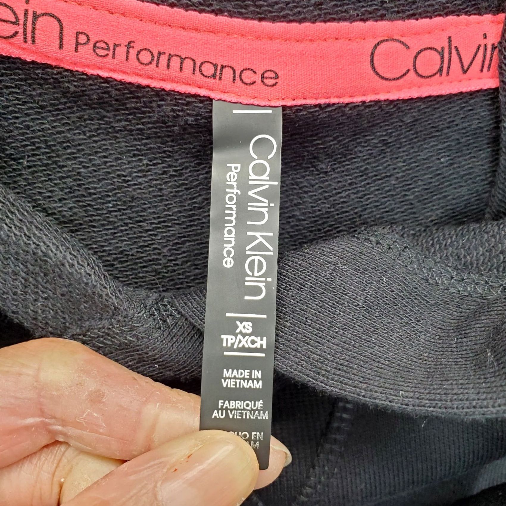 Calvin Klein Calvin Klein Performance Hoodie Womens XS Black Long Sleeve High Low Slit Logo Hoodie Size XS / US 0-2 / IT 36-38 - 5 Thumbnail