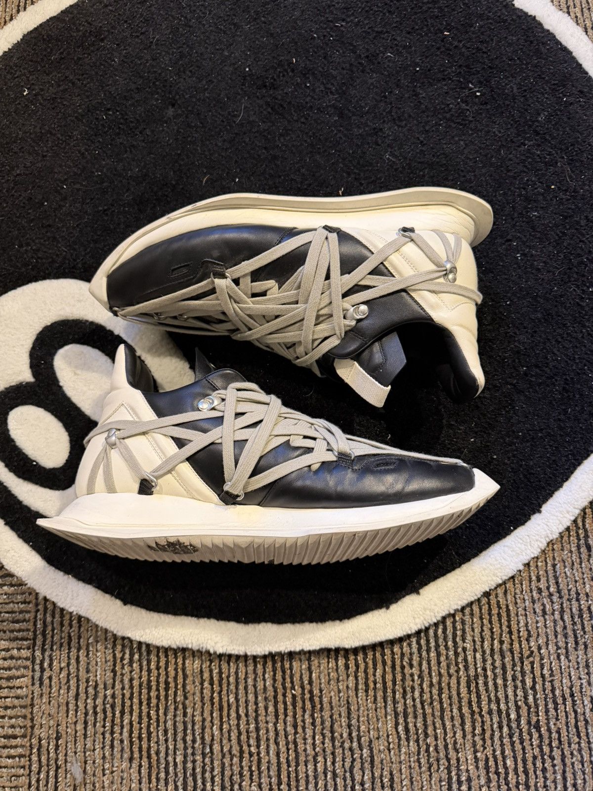 Rick Owens Rick Owens Megalace Runner Sz Eu 44 US 11 Size US 11 / EU 44 - 2 Thumbnail
