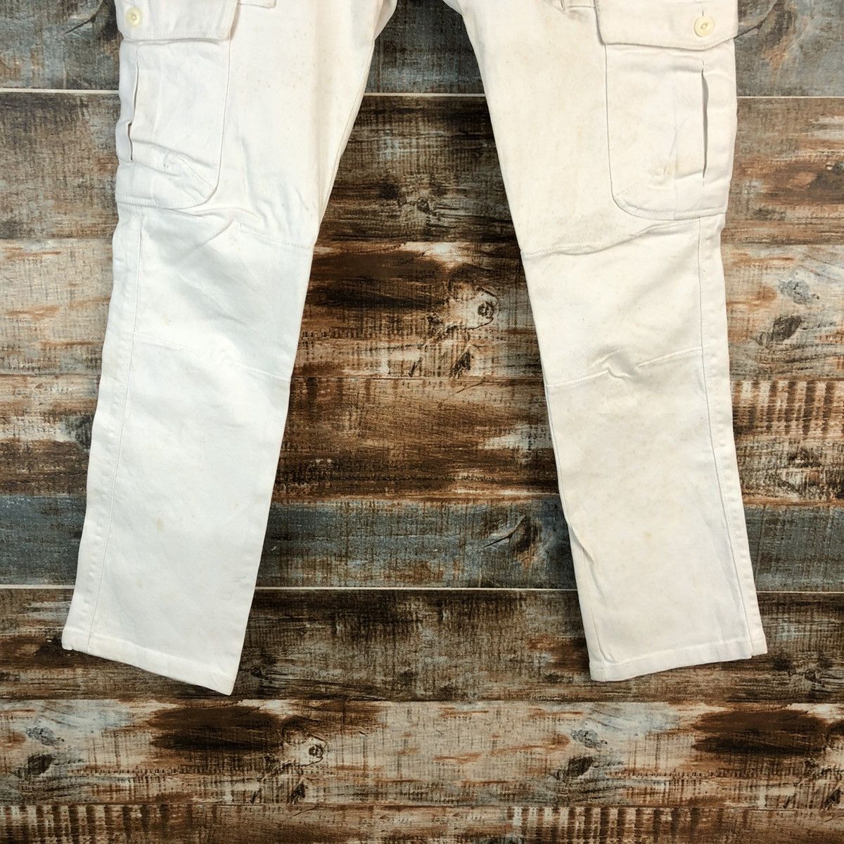 Vintage Authentic White utility tactical cargo vintage Pants #A2384 Size US 31 - 6 Thumbnail