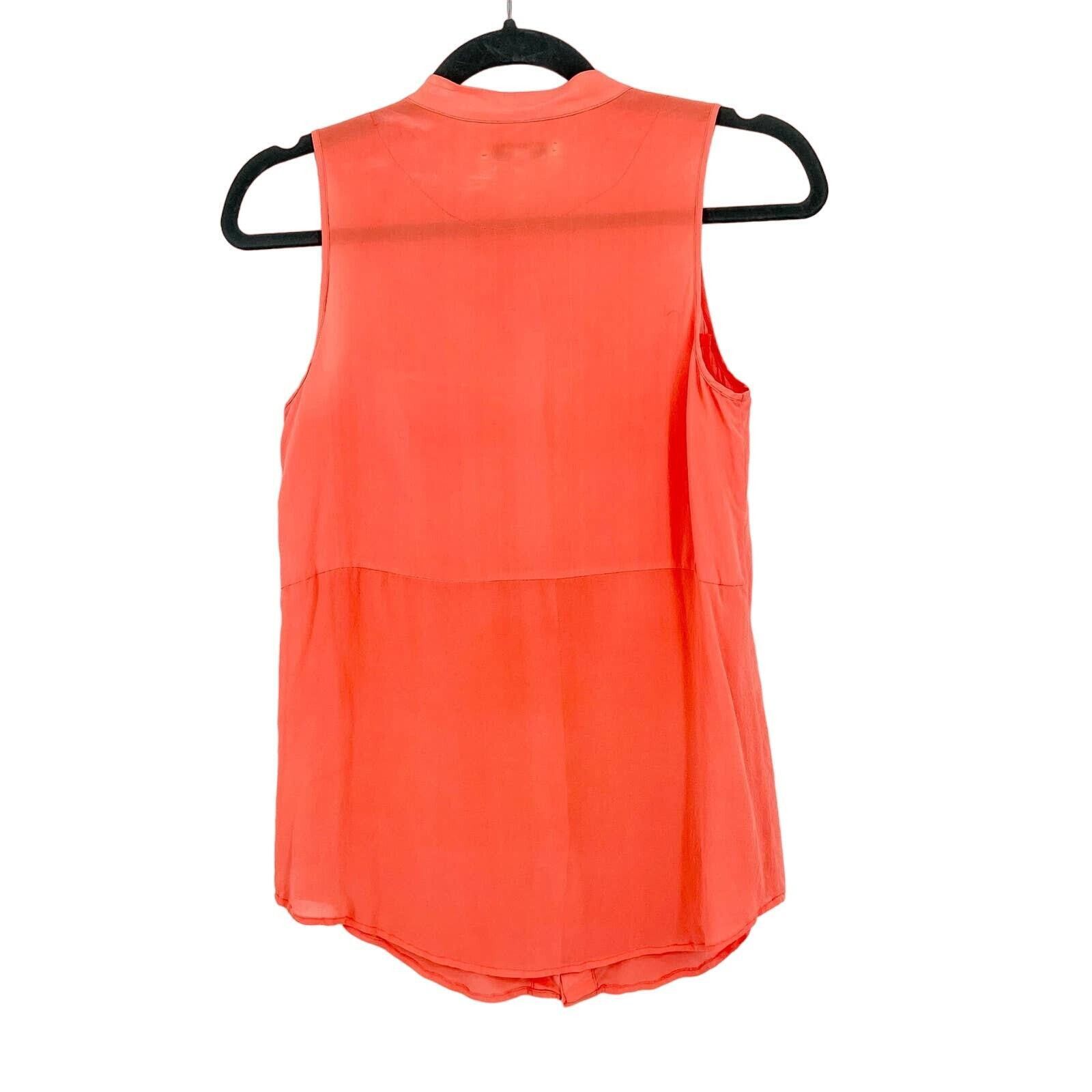 Madewell Madewell Coral Silk Button Down Lightweight Tank Size Small Size S / US 4 / IT 40 - 4 Thumbnail