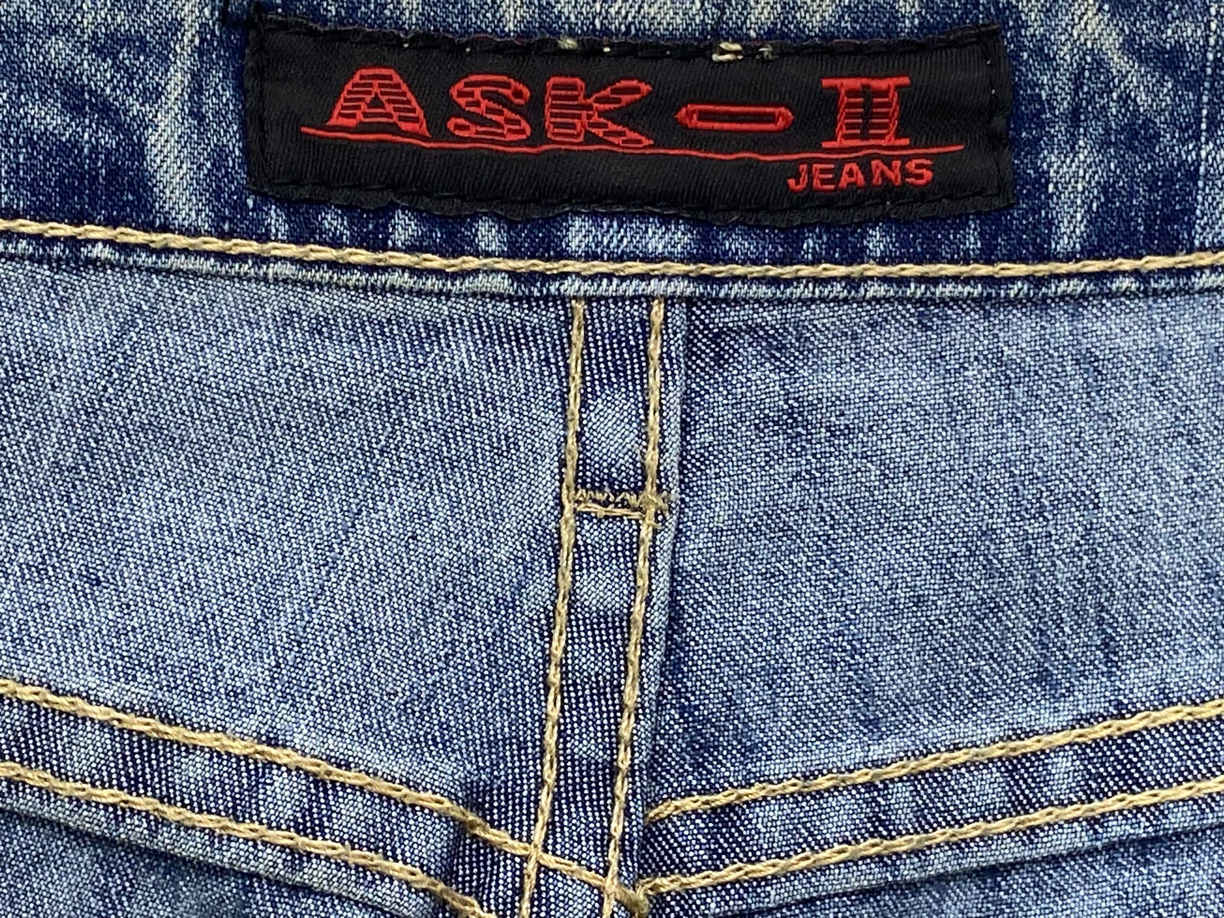Japanese Brand ASK II Hip Hop Skateboard Jeans Cargo Baggy Jeans Size US 28 / EU 44 - 10 Thumbnail