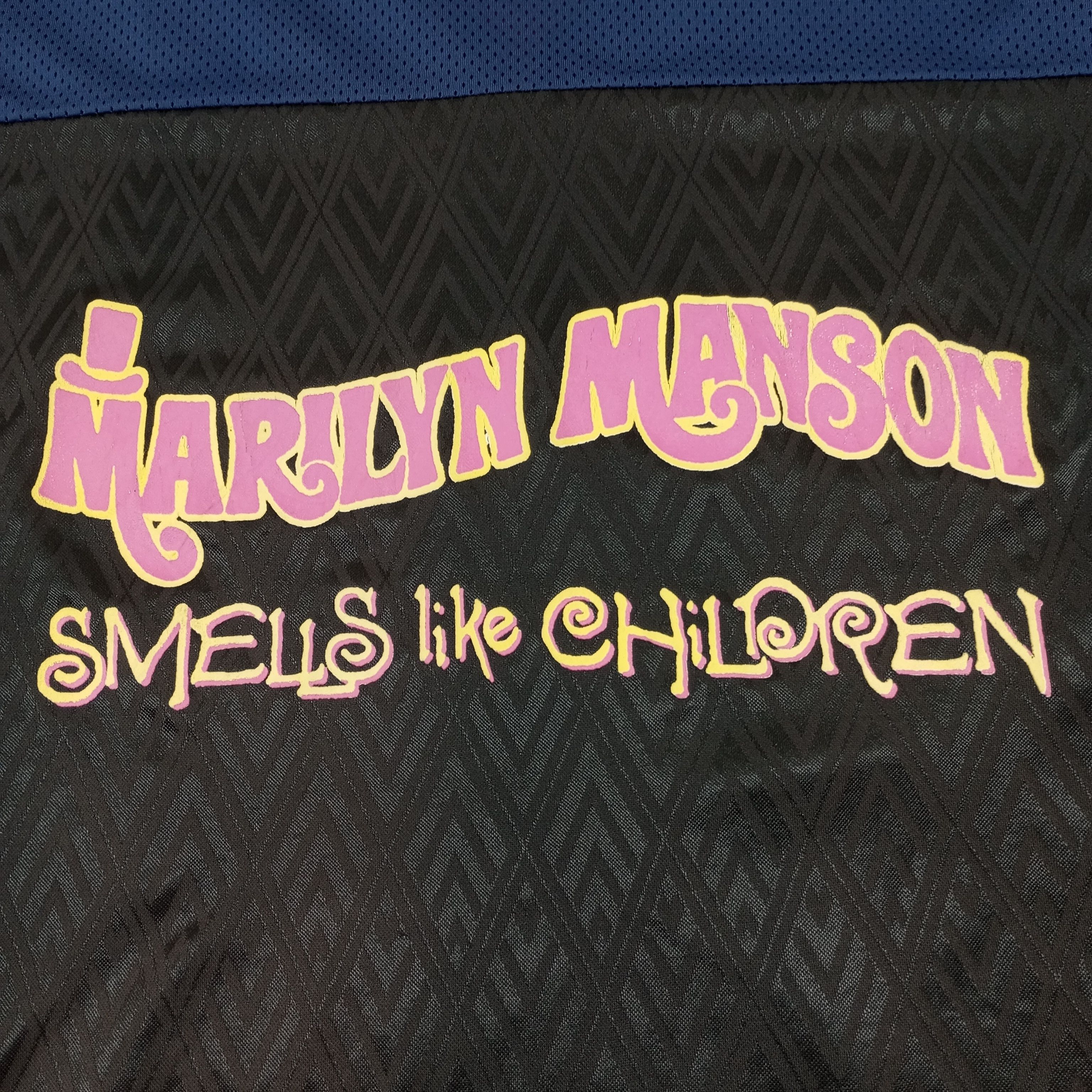 Band Tees × Marilyn Manson × Vintage Marilyn Manson Rock Music Rare Design Jersey Tshirt Size US L / EU 52-54 / 3 - 4 Thumbnail