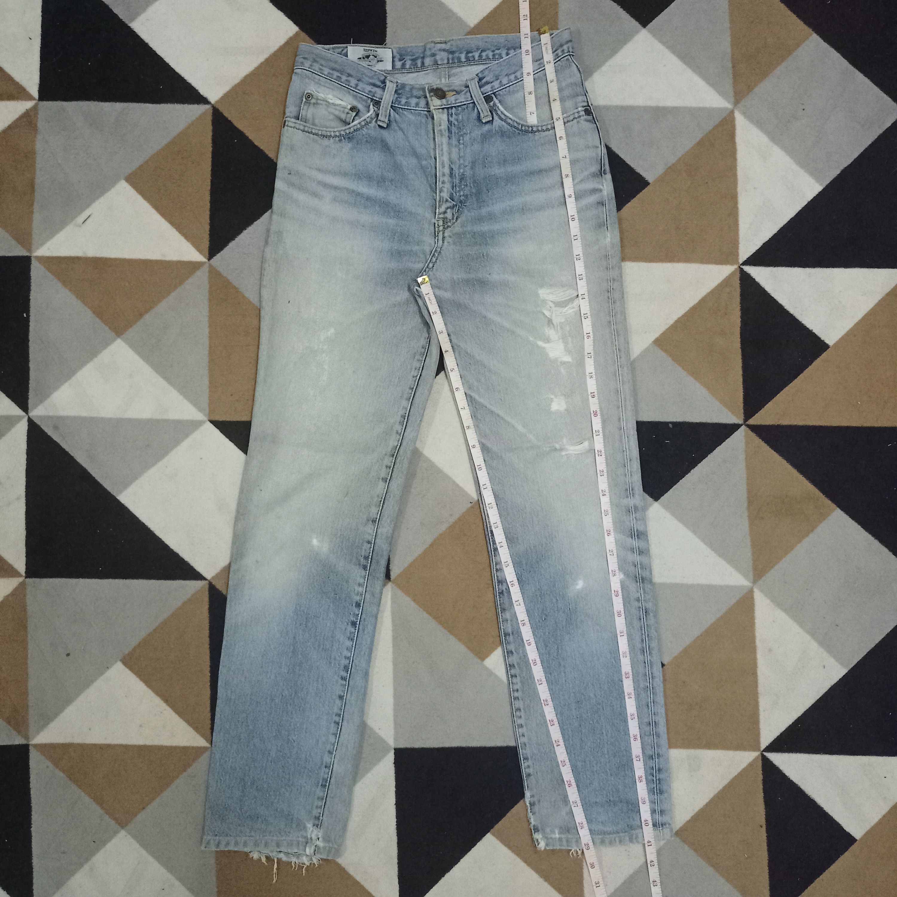 Edwin × Japanese Brand Vintage Japanese Edwin Blue Wash Straight Jeans 28x29 Size US 28 / EU 44 - 11 Thumbnail