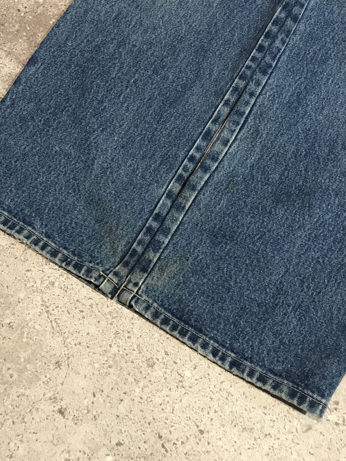 Vintage Vintage 90s Carpenter Jeans Embroiled Logo Faded Blue Size US 30 / EU 46 - 9 Thumbnail