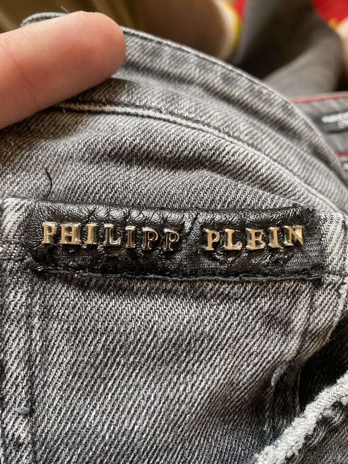 Other Philipp plein Luxury big skeleton drip denim jeans trousers Size US 32 / EU 48 - 16 Thumbnail