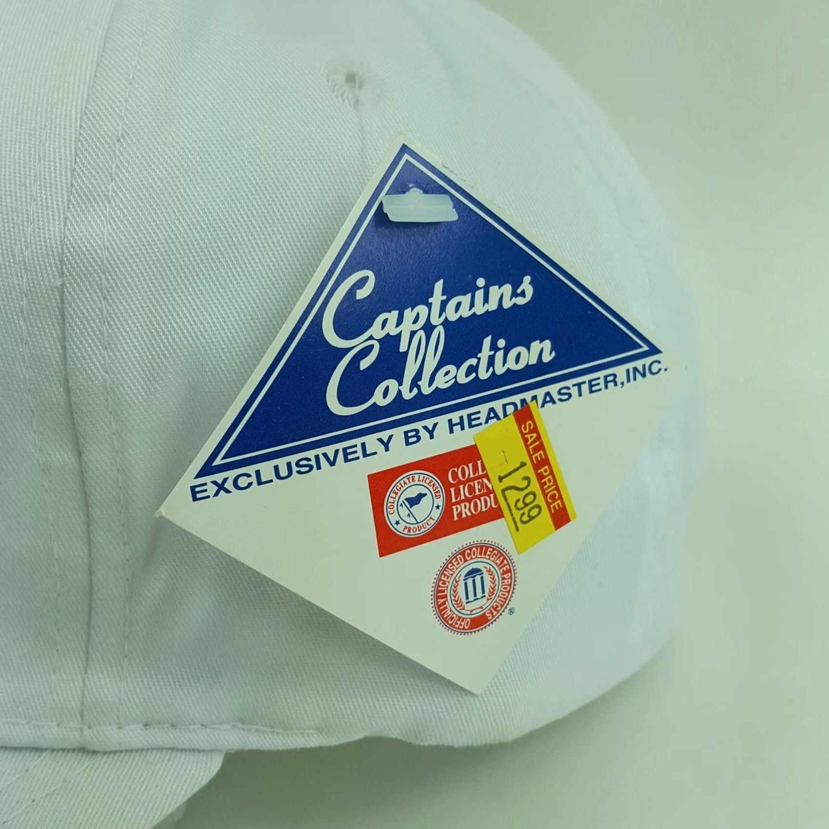 Vintage VTG Kansas State Wildcats Hat NCAA Twill 90s College Baseball Cap Snapback Adjustable Mens White KD State University Logo Headmaster Size ONE SIZE - 5 Thumbnail