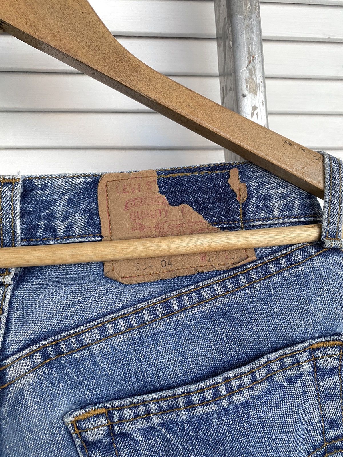 Levi's × Vintage Vintage Levis 534 Light Wash Blue Denim Slim Jeans Pants USA Size US 27 - 7 Thumbnail