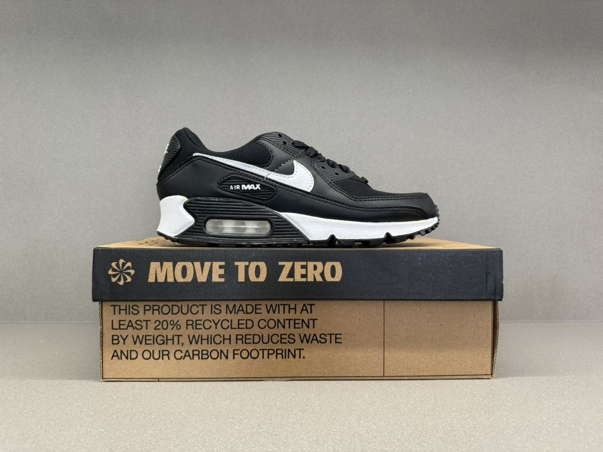 Nike Nike Air Max 90 Black White Women’s Size US 6 / IT 36 - 3 Thumbnail