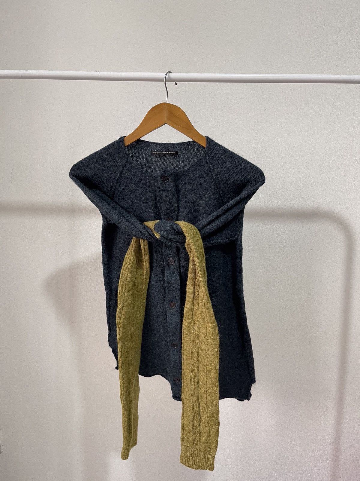 Y's × Yohji Yamamoto 2000s Yohji Yamamoto Ys Very Long Sleeve Knit Size US XS / EU 42 / 0 - 7 Thumbnail