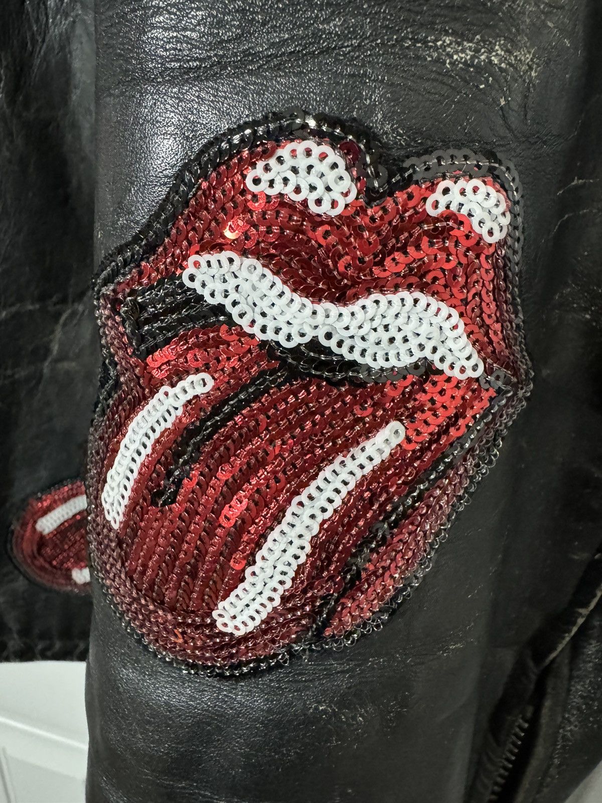 MadeWorn MadeWorn Rolling Stones Leather Jacket XL NWT Rare Size US XL / EU 56 / 4 - 8 Thumbnail
