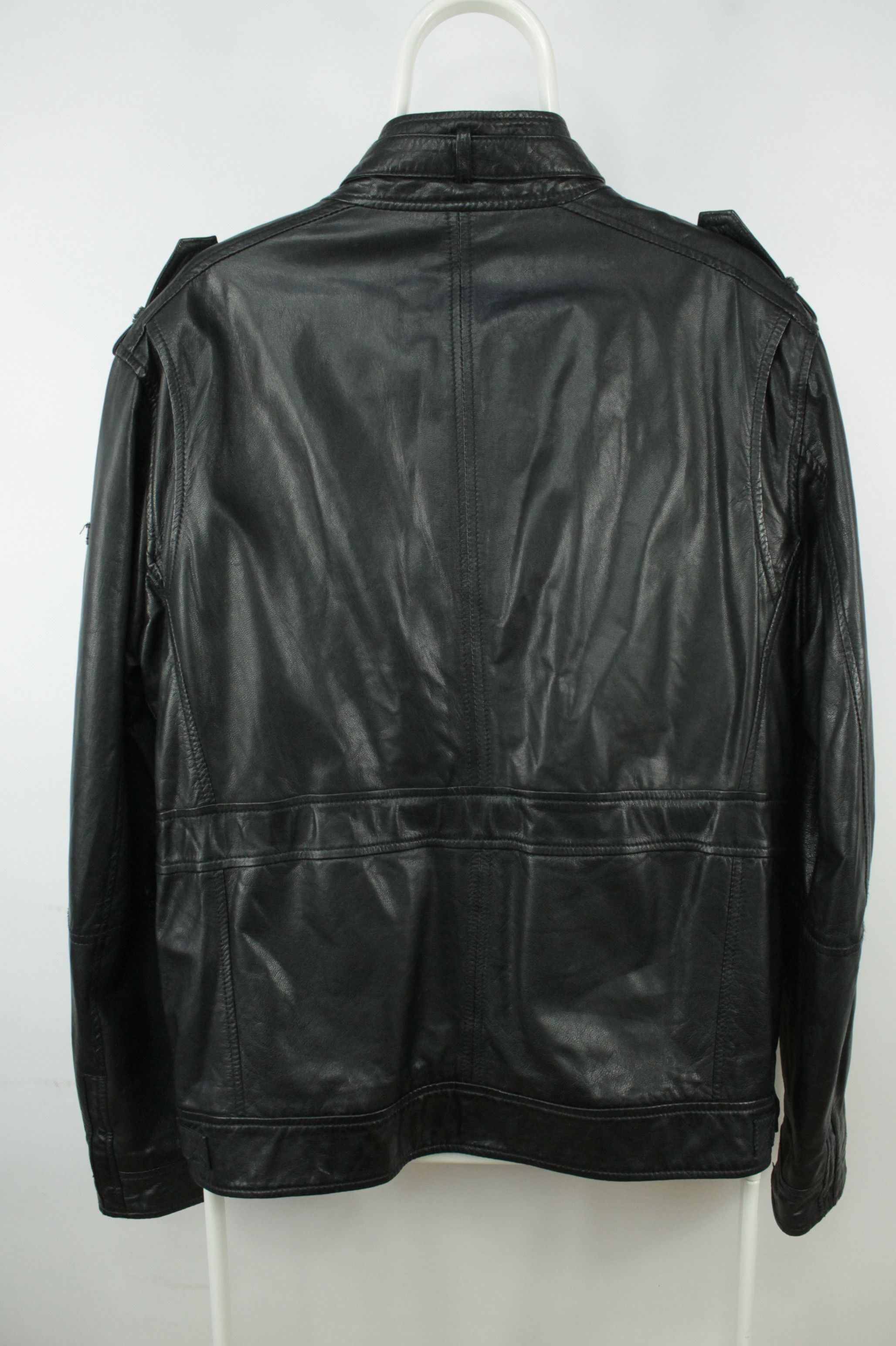 Strellson Strellson Burnett Goat Nappa Waxy Leather Jacket Men's Size US L / EU 52-54 / 3 - 7 Thumbnail