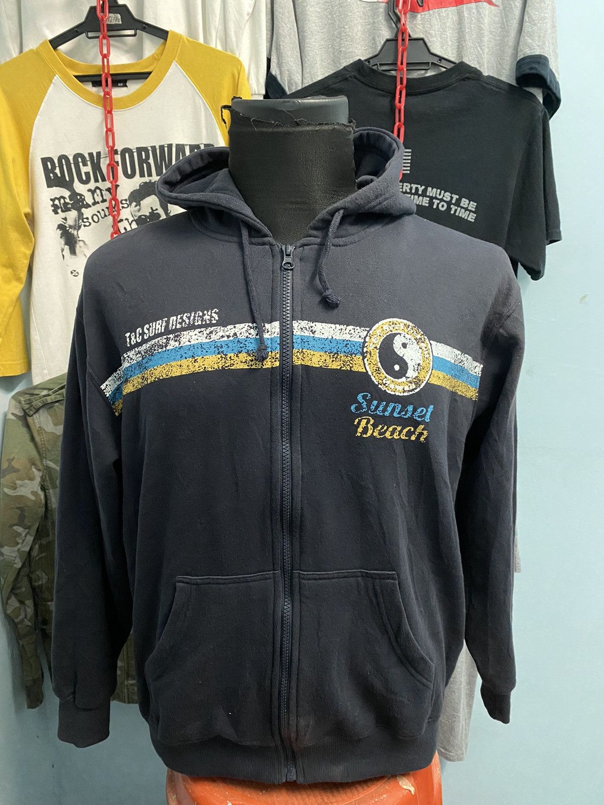 Ron Jon Surf Shop Vintage tnc surf hoodies zipper 🚀 Size US L / EU 52-54 / 3 - 2 Thumbnail