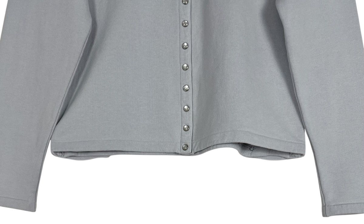 agnes b. agnes b. Blue Cropped Snap Button Cardigan Size S / US 4 / IT 40 - 4 Thumbnail