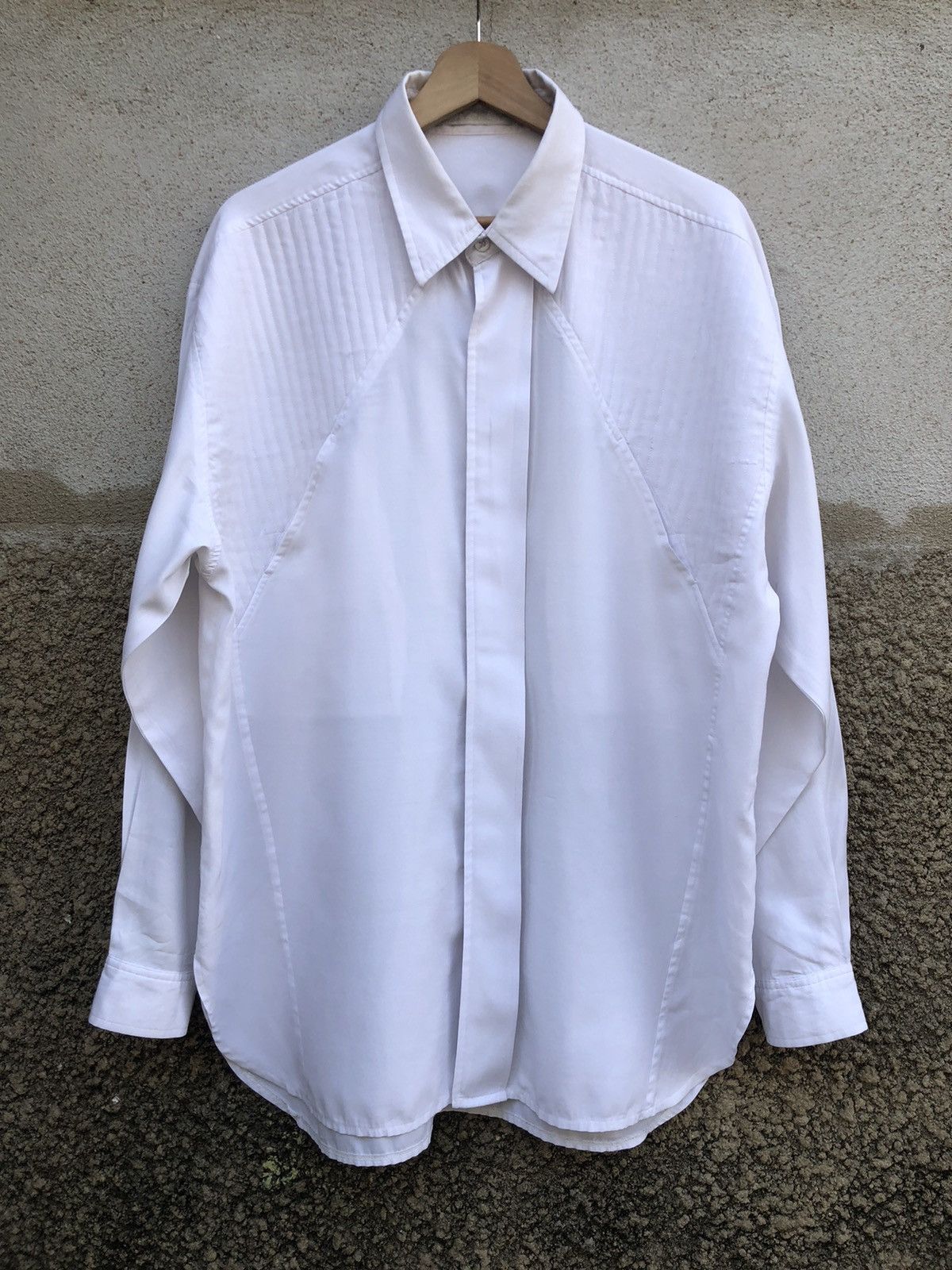 Comme des Garcons Homme × Japanese Brand × Vintage Rare!! Vintage Homme Comme Des Dansens Button Up Shirt Size US L / EU 52-54 / 3 - 1 Thumbnail