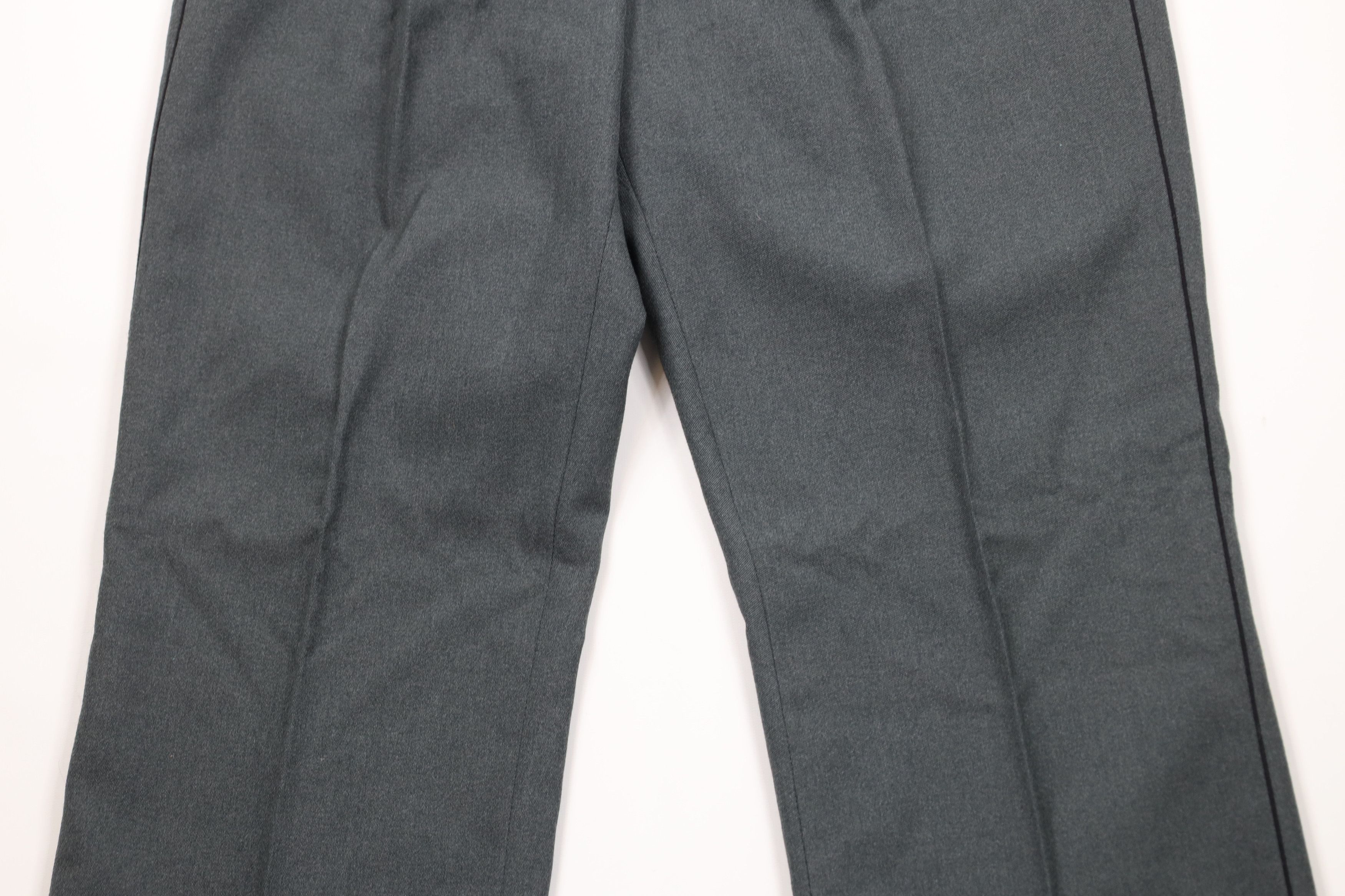 Vintage Vintage 80s Military Wool Button Fly Wide Leg Pants Green Size US 34 / EU 50 - 3 Thumbnail