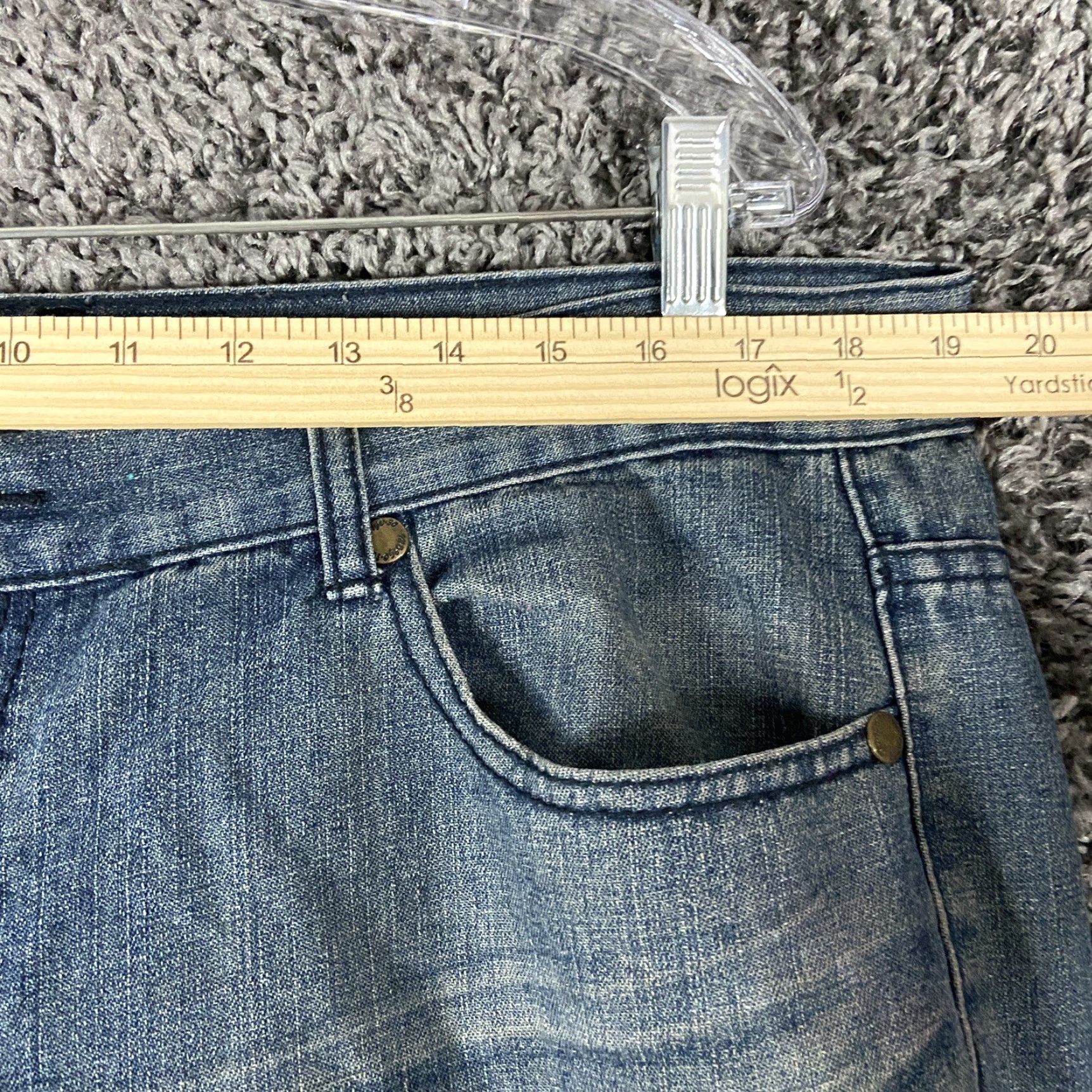 Vintage VINTAGE Indigo 30 Blue Jeans Men’s 38x34 Regular Straight Denim Pants Men Size US 38 / EU 54 - 6 Thumbnail