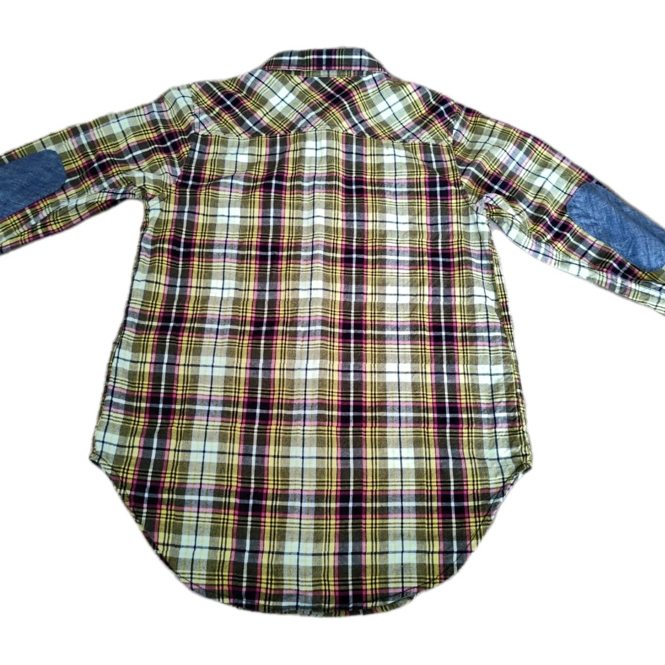 KAVU KAVU Women's Button-Up Flannel Shirt Long Sleeve Casual Travel Plaid Elbow Pads Flip Cuff Cotton M Multicolor Size M / US 6-8 / IT 42-44 - 2 Thumbnail