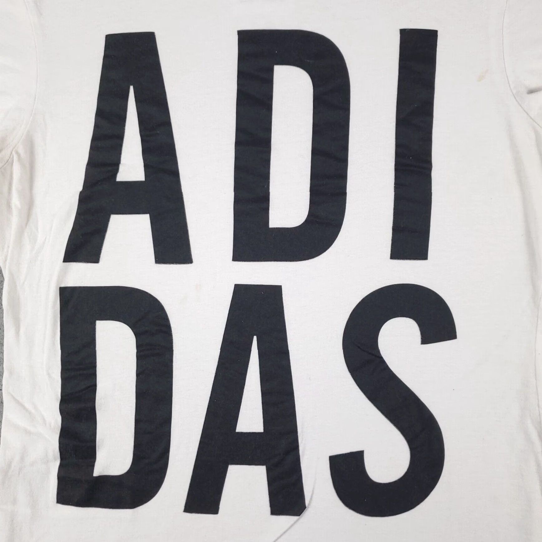 Adidas Womens Adidas Shirt Large White Casual Ladies Short Sleeve Size L / US 10 / IT 46 - 2 Thumbnail