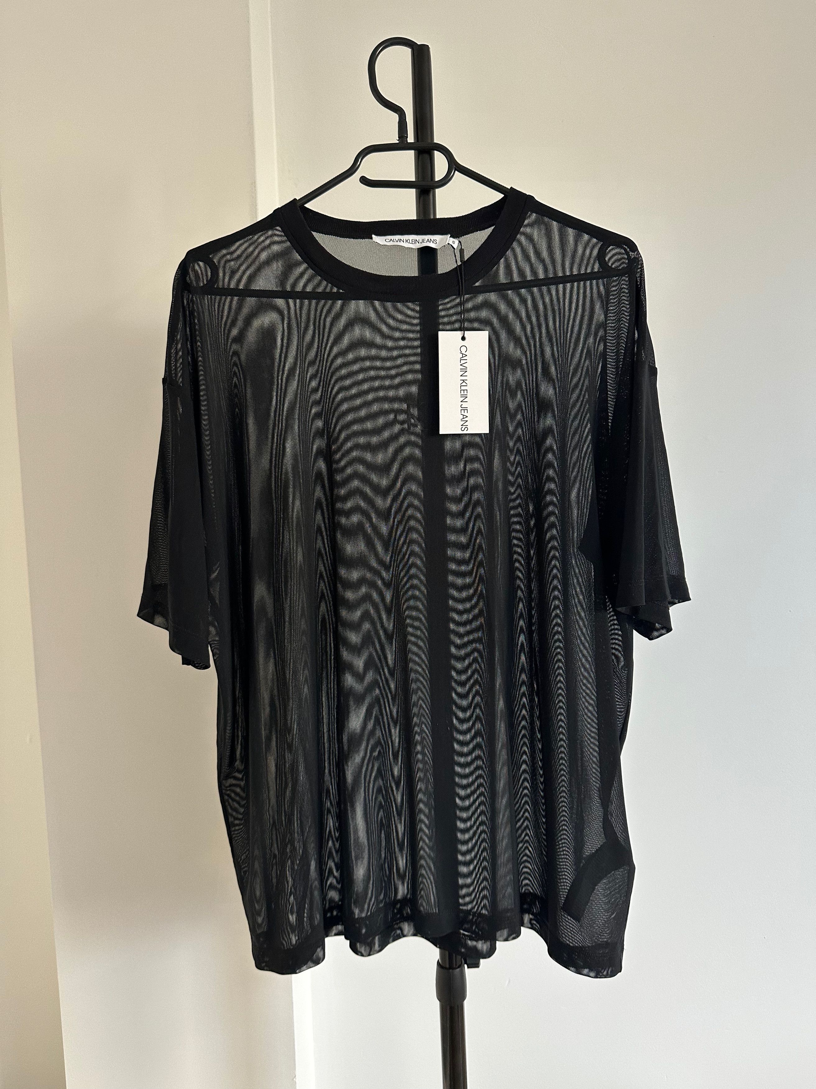 Calvin Klein Calvin Klein Mesh top t shirt black Size S / US 4 / IT 40 - 2 Thumbnail