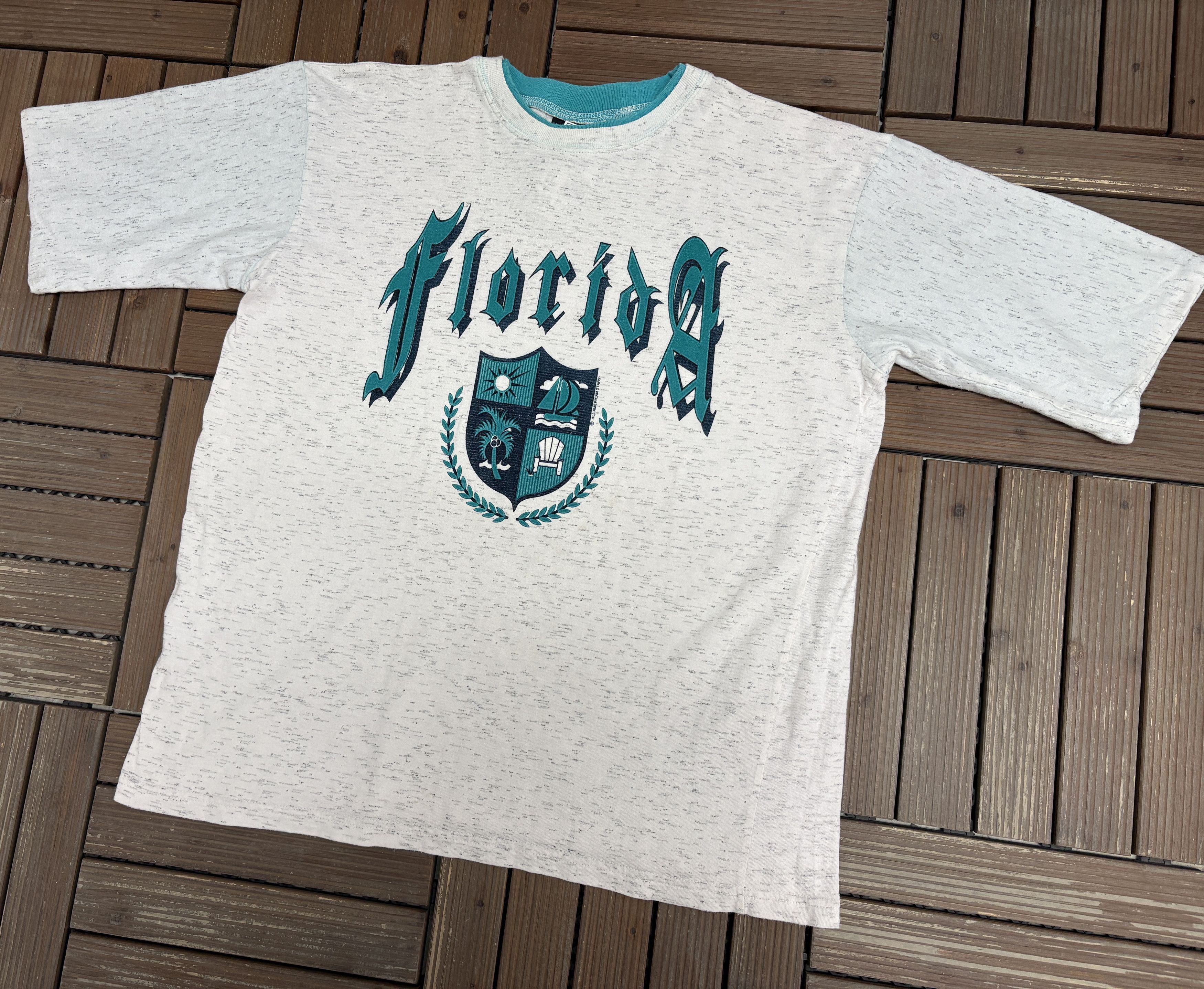 Vintage Florida Crest Vintage Grey Layered T-Shirt Tee Size US XL / EU 56 / 4 - 2 Thumbnail