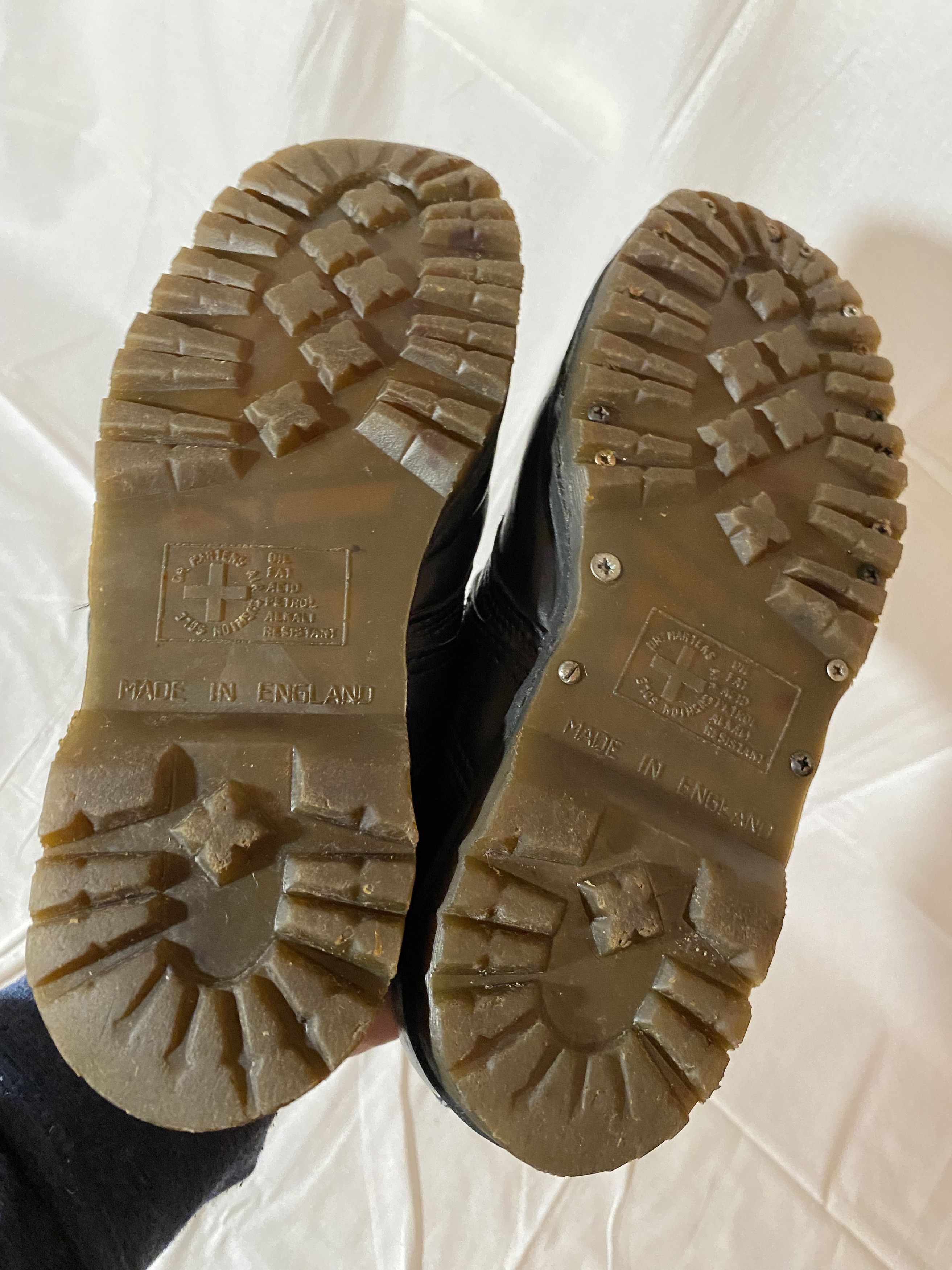 Vintage 90s Dr Martens Buckle Steel Toe Made In England