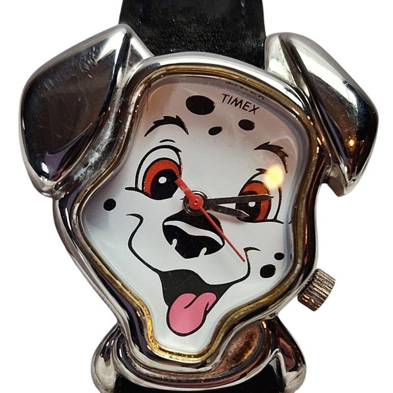 Disney Disney 101 VTG Dalmatians Puppy Dog Timex Watch Ears Case Size ONE SIZE - 1 Thumbnail