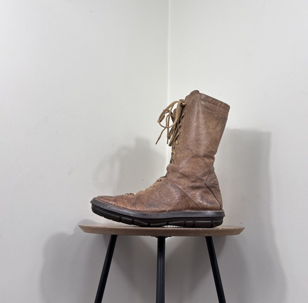 Bally Bally BearthTrek Men’s Distressed Leather Combat Boots Size US 8.5 / EU 41-42 - 13 Thumbnail