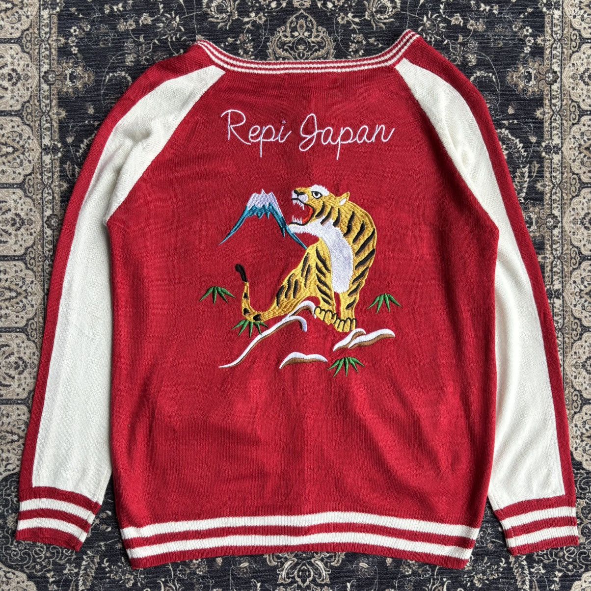 Japanese Brand Repipi Armario Japanese Tiger Sukajan Art Pattern Cardigan Size S / US 4 / IT 40 - 7 Thumbnail