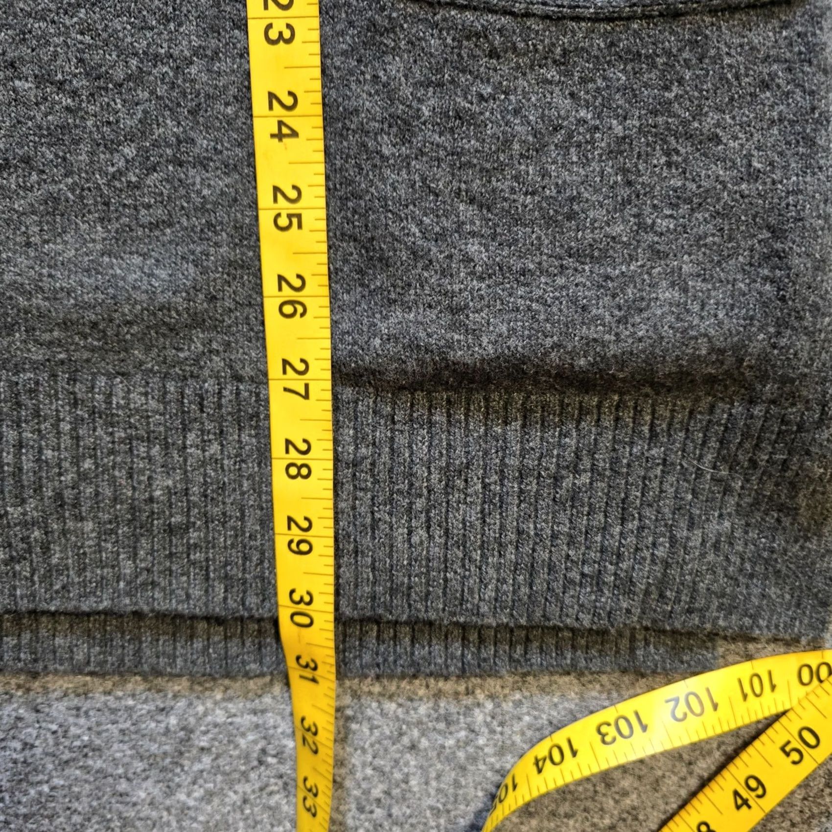 J.Crew J.CREW Sweater Top Womens Small Gray Alpaca Wool Tunic Pocket Long Sleeve Casual Size S / US 4 / IT 40 - 6 Thumbnail