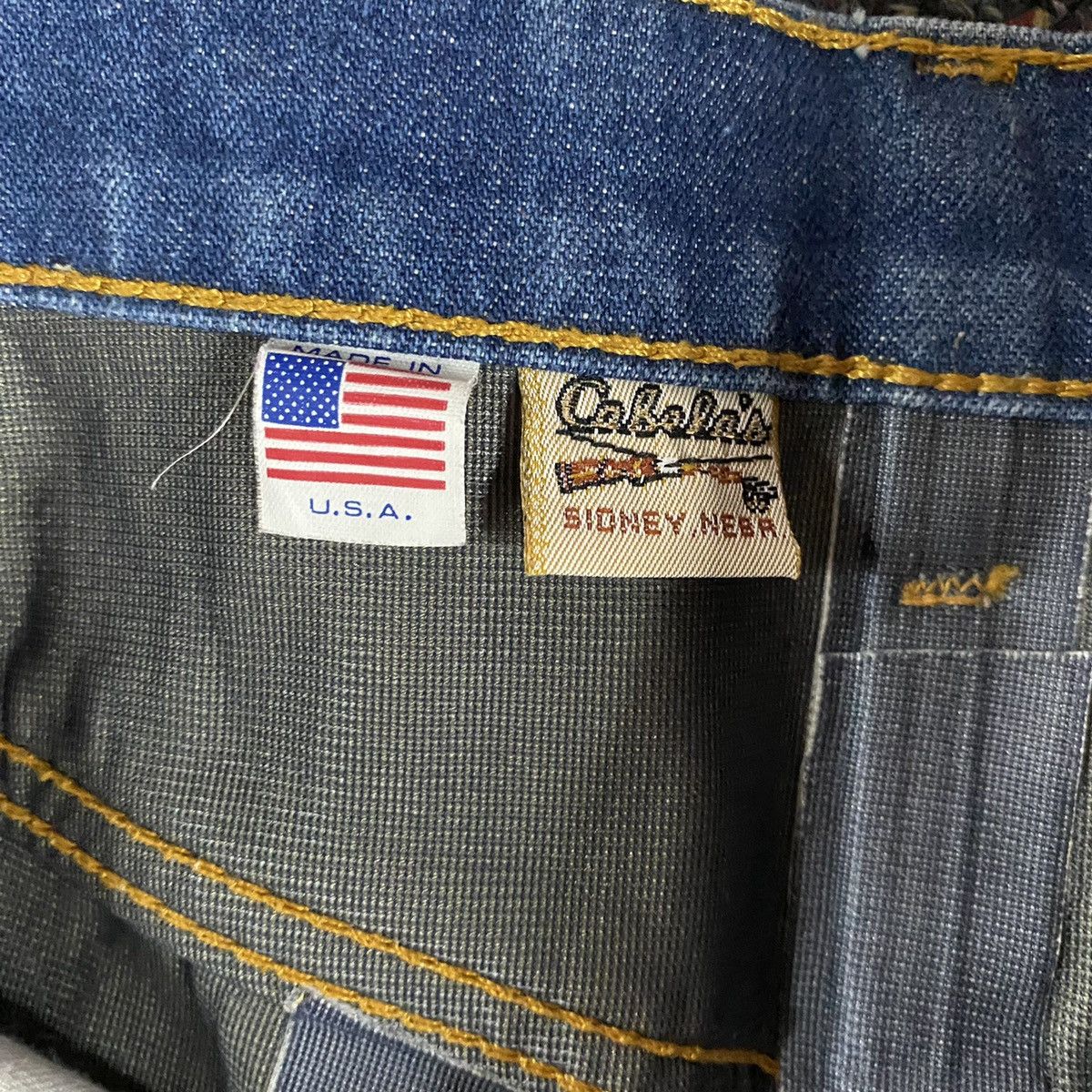 Cabelas × Vintage Vintage 1980s Cabelas Denim Pants Size US 33 - 6 Thumbnail