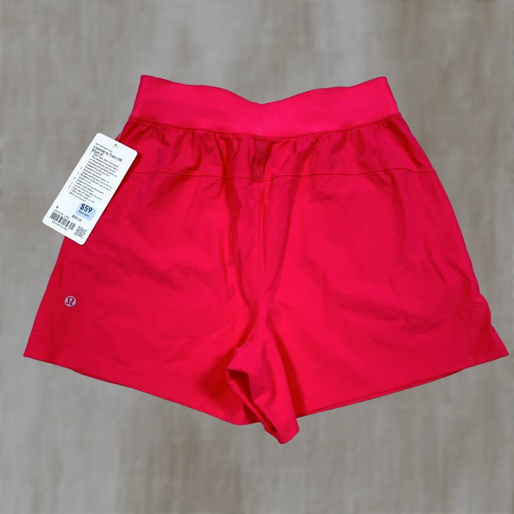 Lululemon LULULEMON License to Train Shorts Women 4 High Rise 4" Lip Gloss Pink Nylon Athletic shorts 4" Inseam Pink Women's Regular XS-XL Size 27" / US 4 / IT 40 - 1 Thumbnail