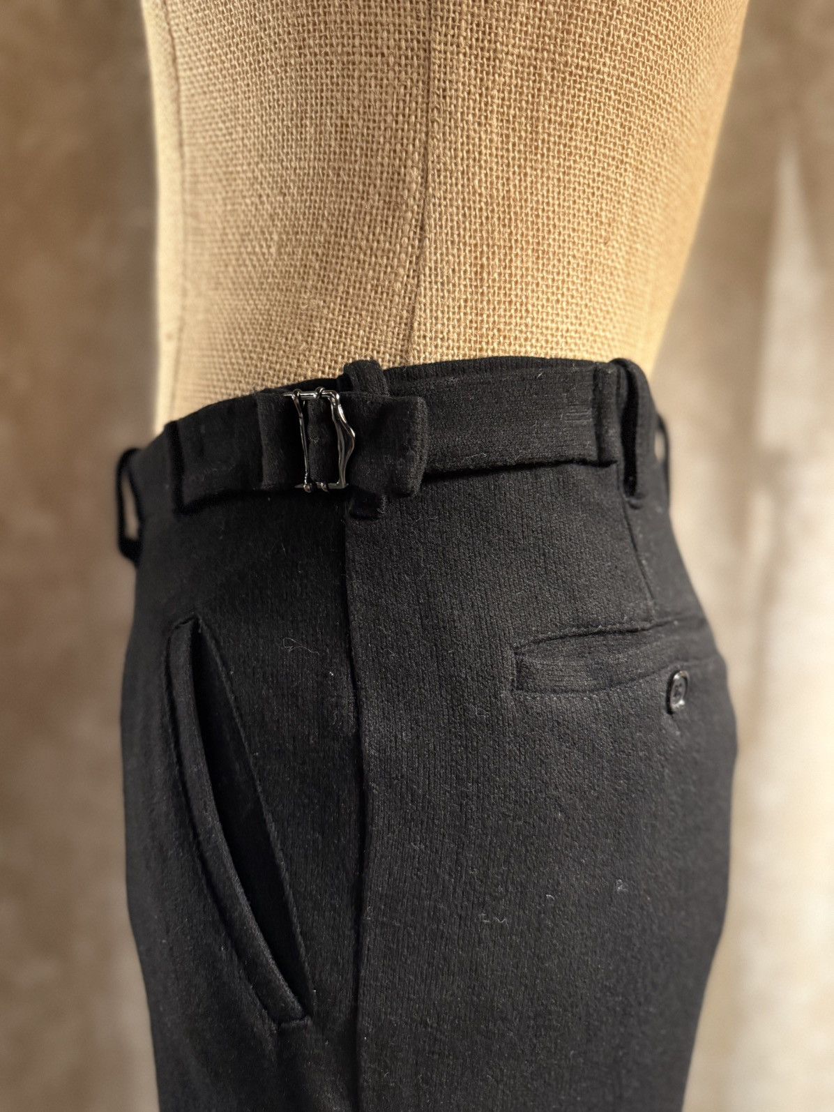 Other Black Cropped Trousers with Asian Calligraphy Print Size US 29 - 7 Thumbnail