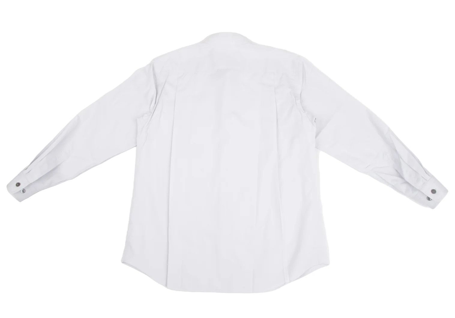 Issey Miyake Cotton Broad Stand Collar Shirt in Light Gray Size US S / EU 44-46 / 1 - 12 Thumbnail