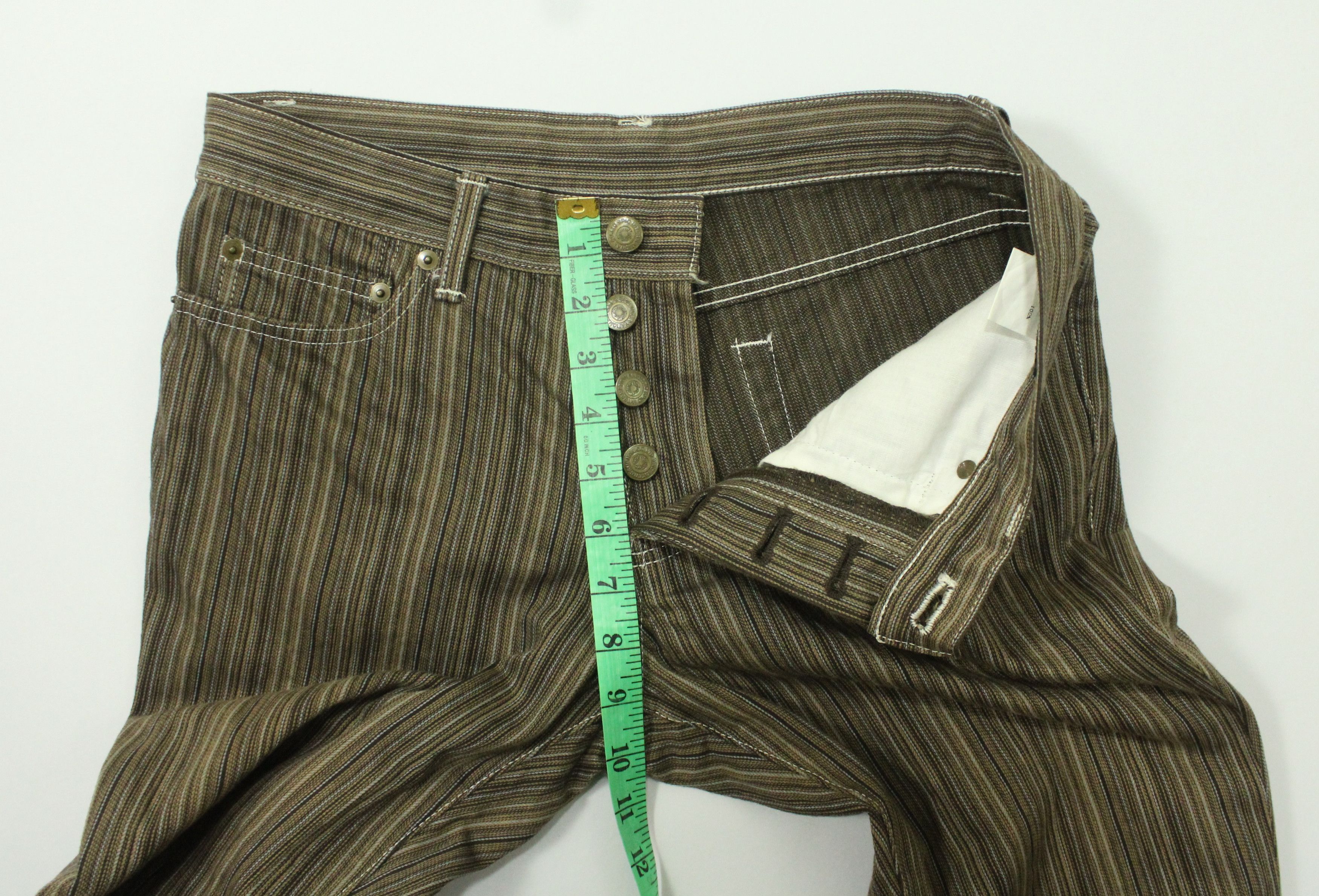 If Six Was Nine Flared Striped TORNADO MART Japan Size US 30 / EU 46 - 19 Thumbnail