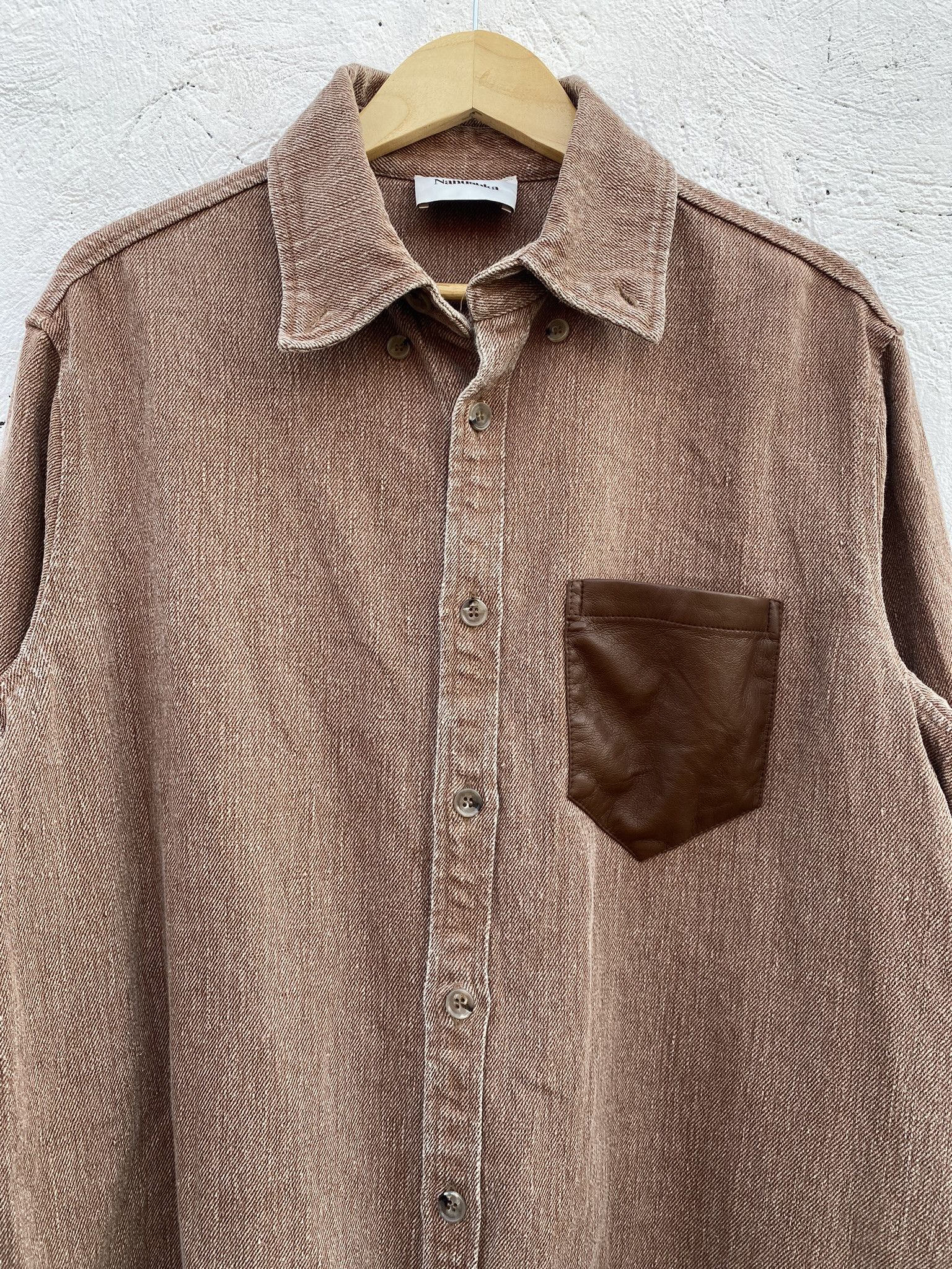 Nanushka Linen Dome Shirt Size US M / EU 48-50 / 2 - 3 Thumbnail